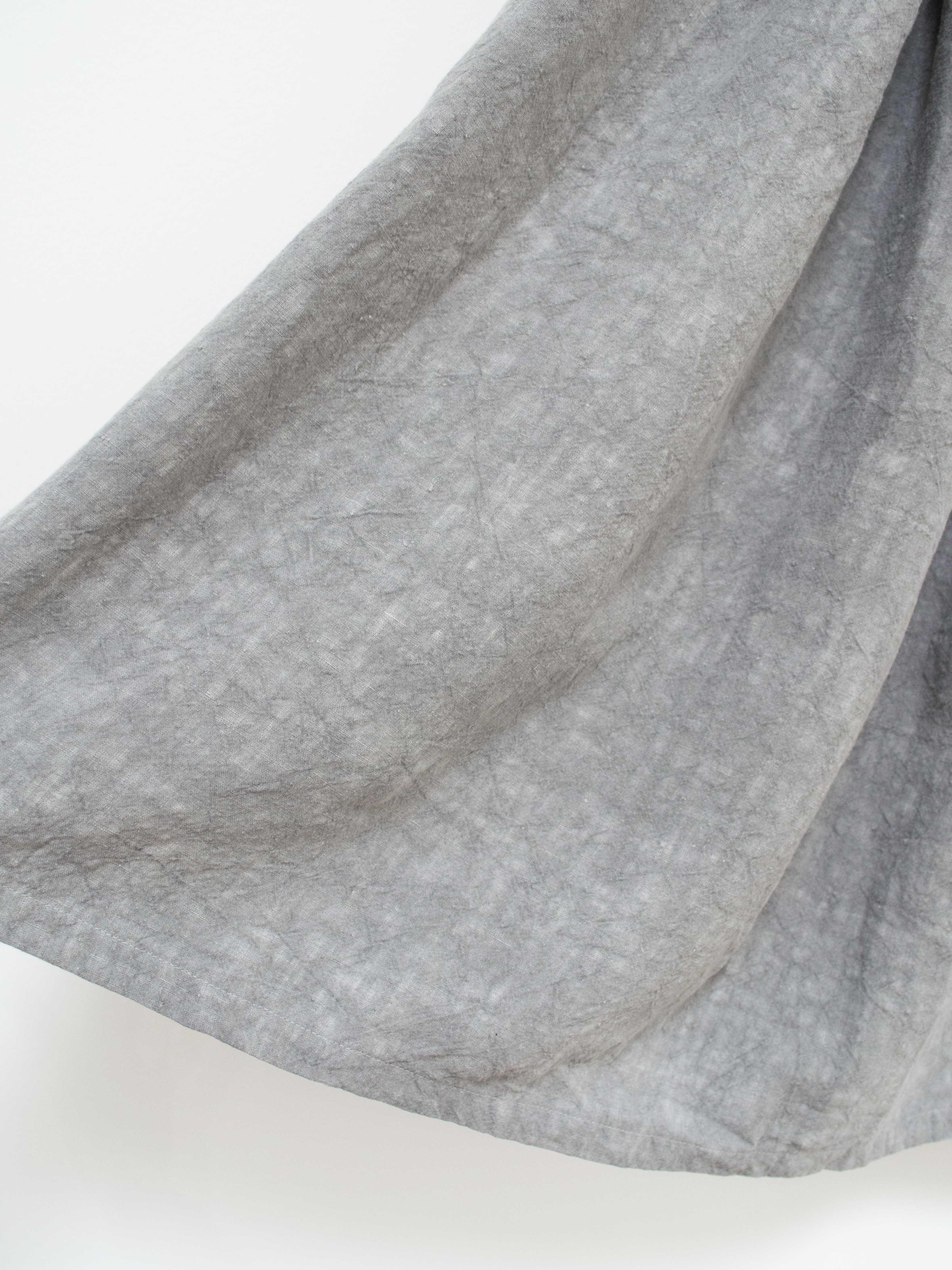 Namu Shop - Ichi Antiquites Linen Skirt - SUMI Light
