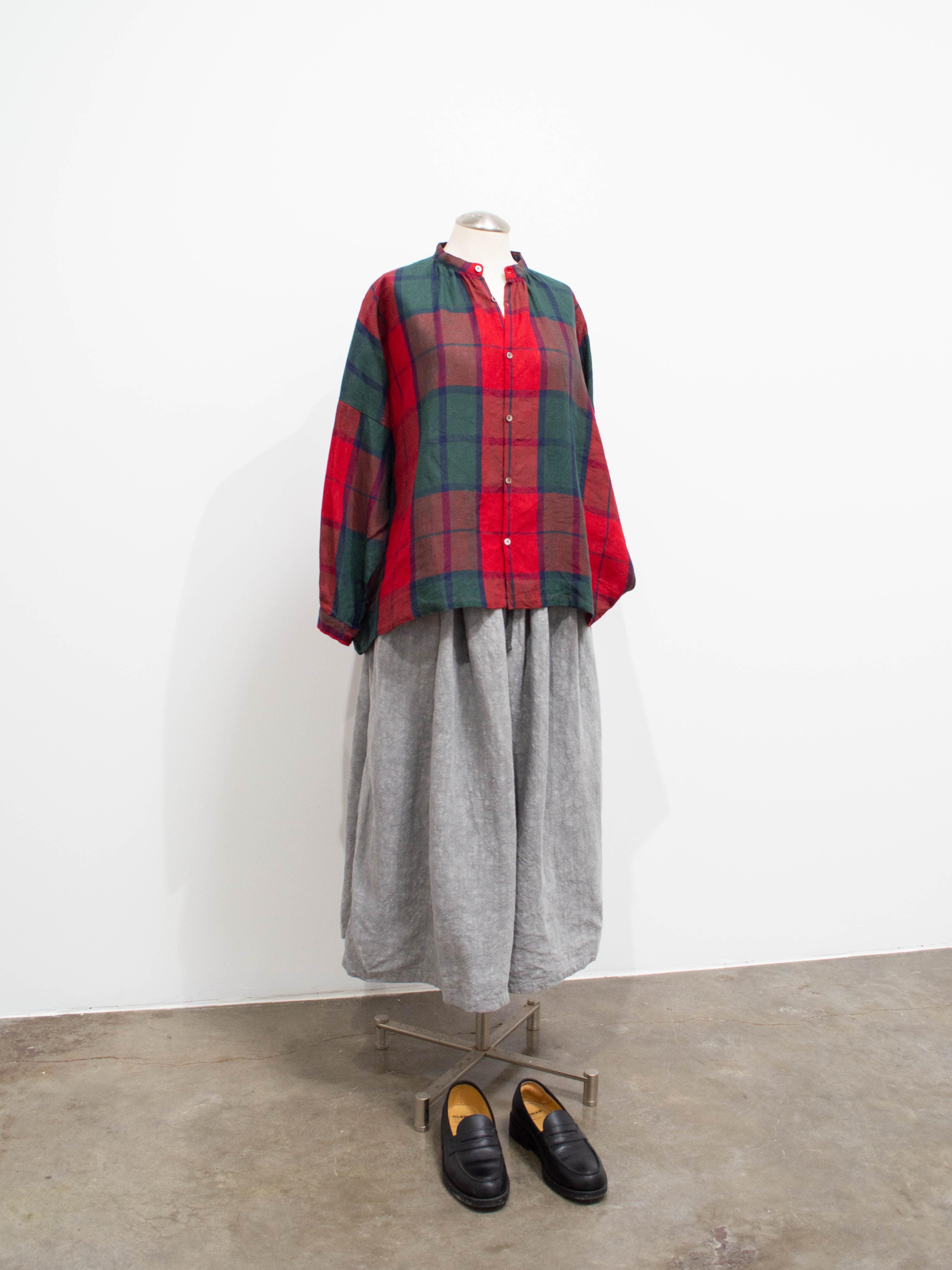 Namu Shop - Ichi Antiquites Linen Skirt - SUMI Light