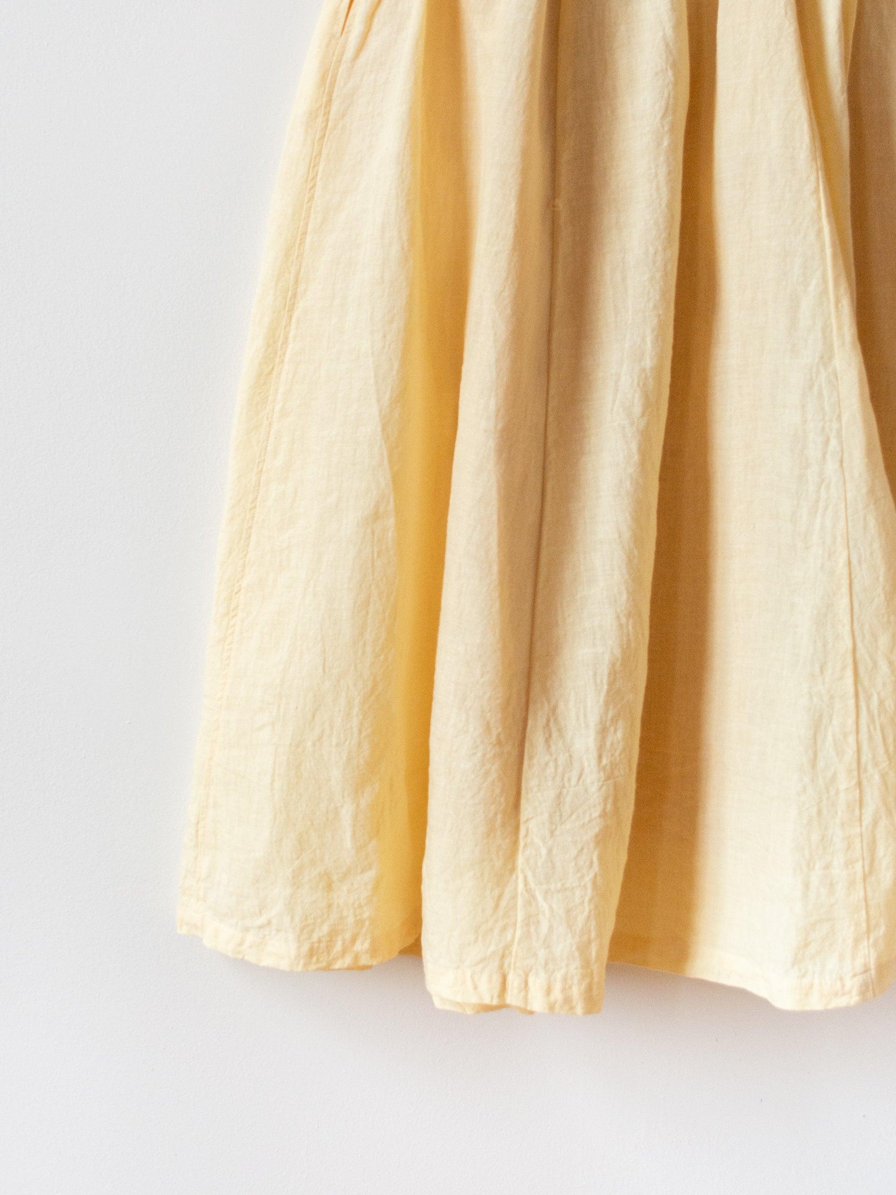 Namu Shop - Ichi Antiquites Linen Skirt - Yellow