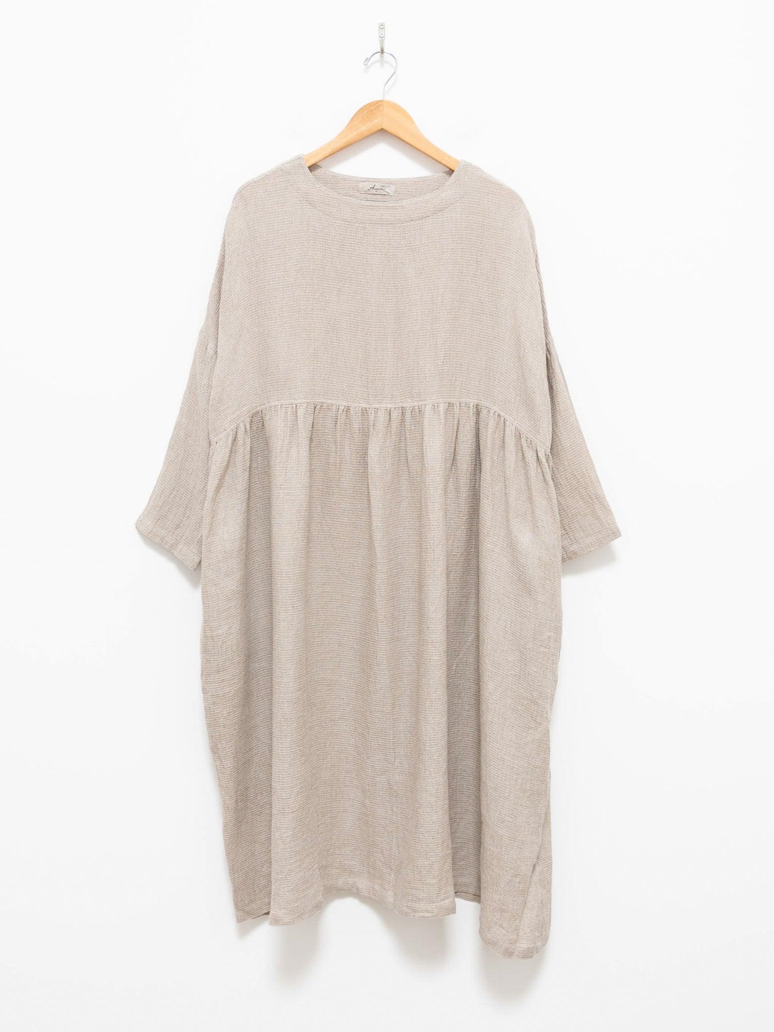 Namu Shop - Ichi Antiquites Linen Waffle Dress - Natural