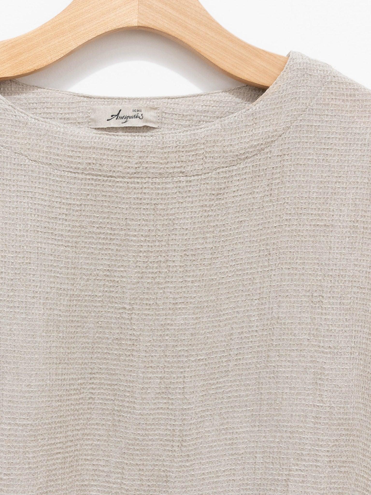 Namu Shop - Ichi Antiquites Linen Waffle Dress - Natural
