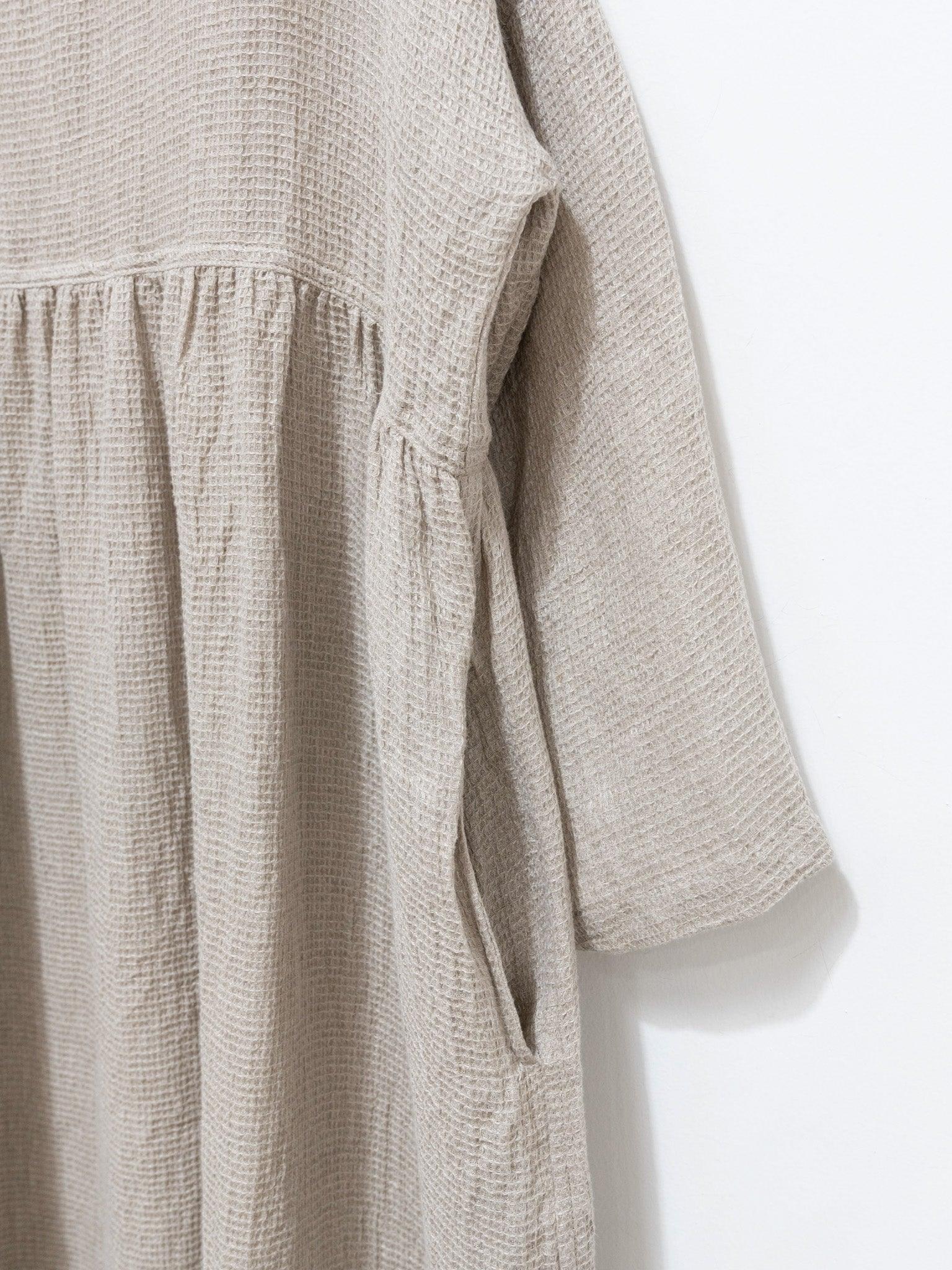 Namu Shop - Ichi Antiquites Linen Waffle Dress - Natural