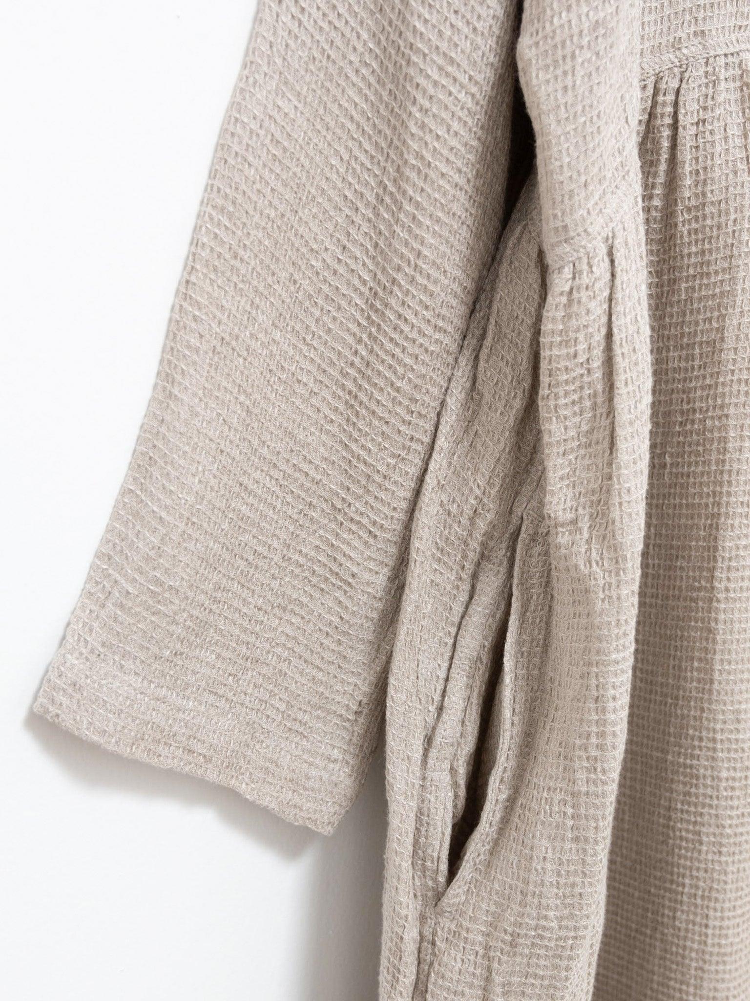 Namu Shop - Ichi Antiquites Linen Waffle Dress - Natural