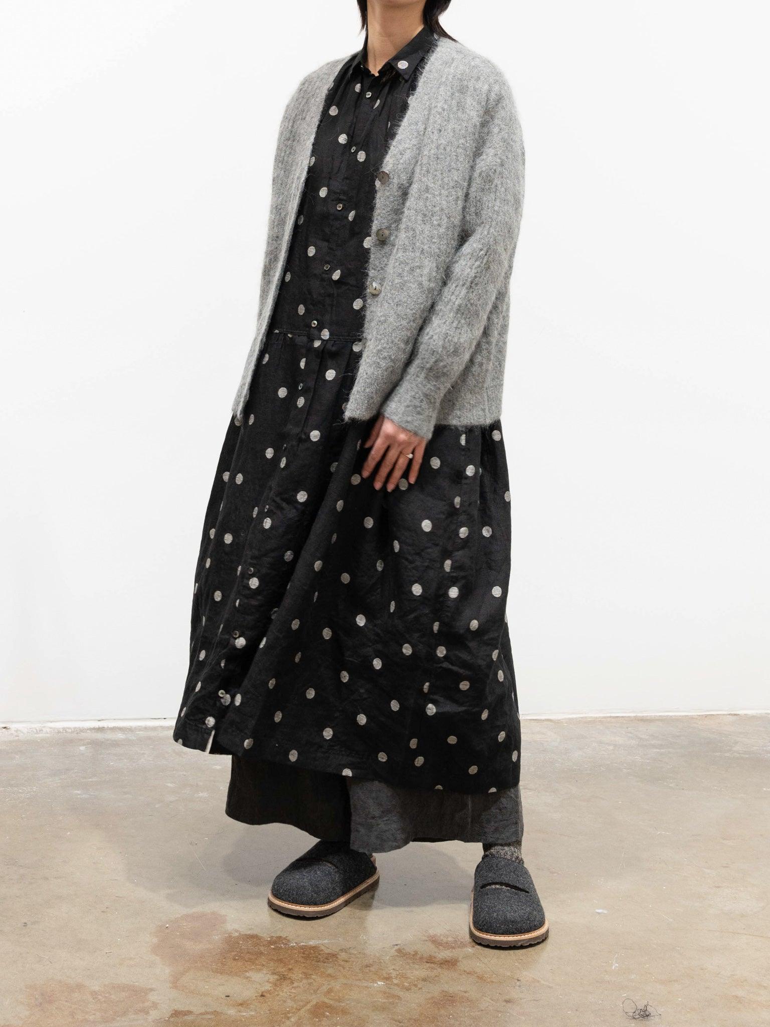 Namu Shop - Ichi Antiquites Rib Stitch Cardigan - Blue