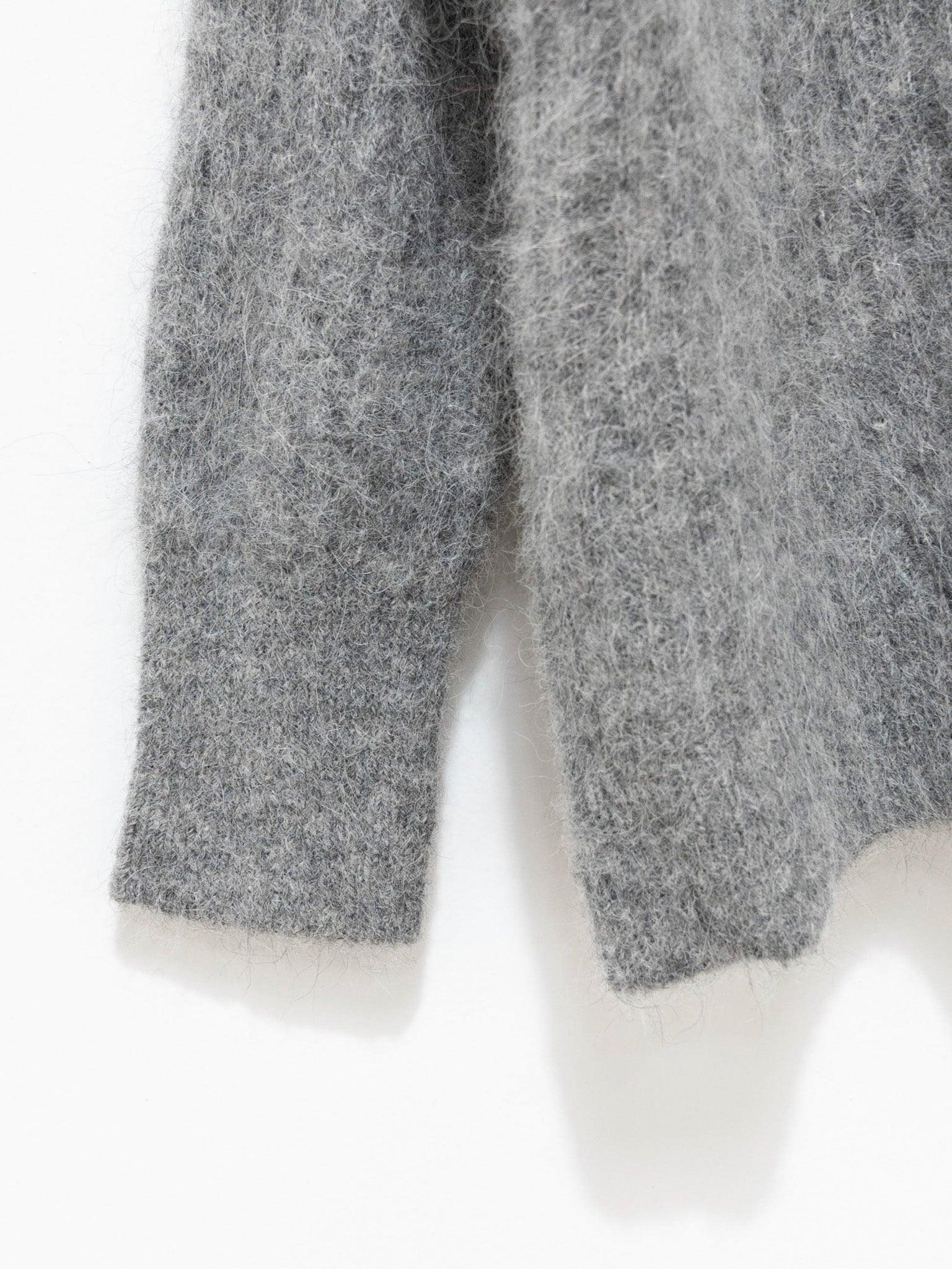 Namu Shop - Ichi Antiquites Rib Stitch Cardigan - Gray