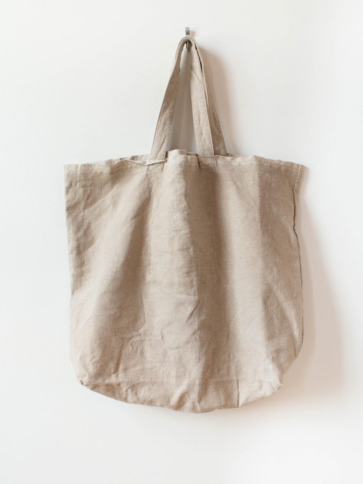 Namu Shop - Ichi Antiquites Selvedge Linen Big Bag - Natural