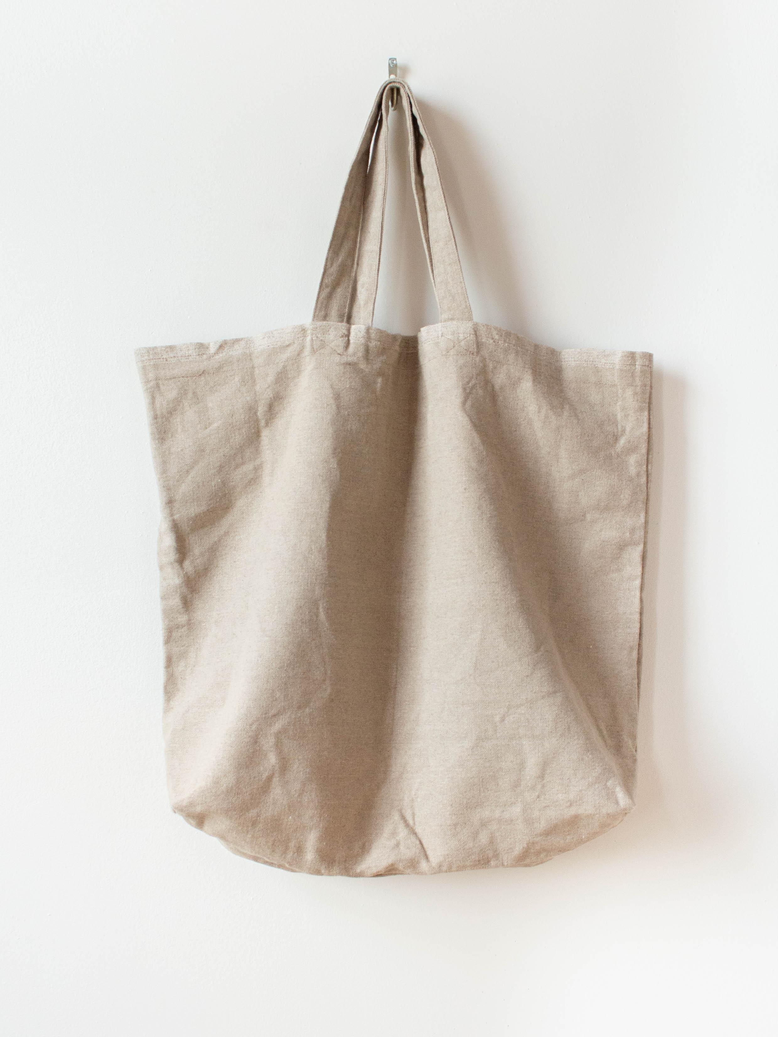 Namu Shop - Ichi Antiquites Selvedge Linen Big Bag - Natural