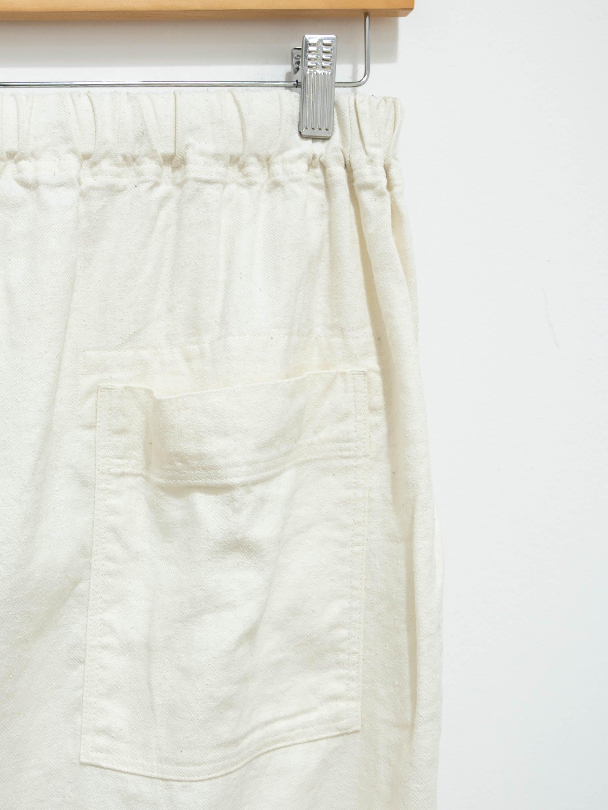 Namu Shop - Ichi Antiquites Silk / Linen Twill Pants - White