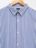Namu Shop - Ichi Antiquites Typewriter BD Shirt Dress - Blue Stripes