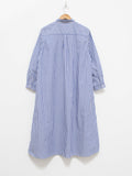 Namu Shop - Ichi Antiquites Typewriter BD Shirt Dress - Blue Stripes