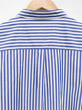 Namu Shop - Ichi Antiquites Typewriter BD Shirt Dress - Blue Stripes