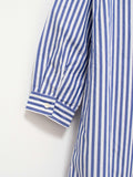 Namu Shop - Ichi Antiquites Typewriter BD Shirt Dress - Blue Stripes