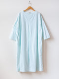 Namu Shop - Ichi Antiquites Typewriter Stripe Dress - White x Mint