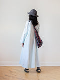 Namu Shop - Ichi Antiquites Typewriter Stripe Dress - White x Mint