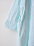 Namu Shop - Ichi Antiquites Typewriter Stripe Dress - White x Mint