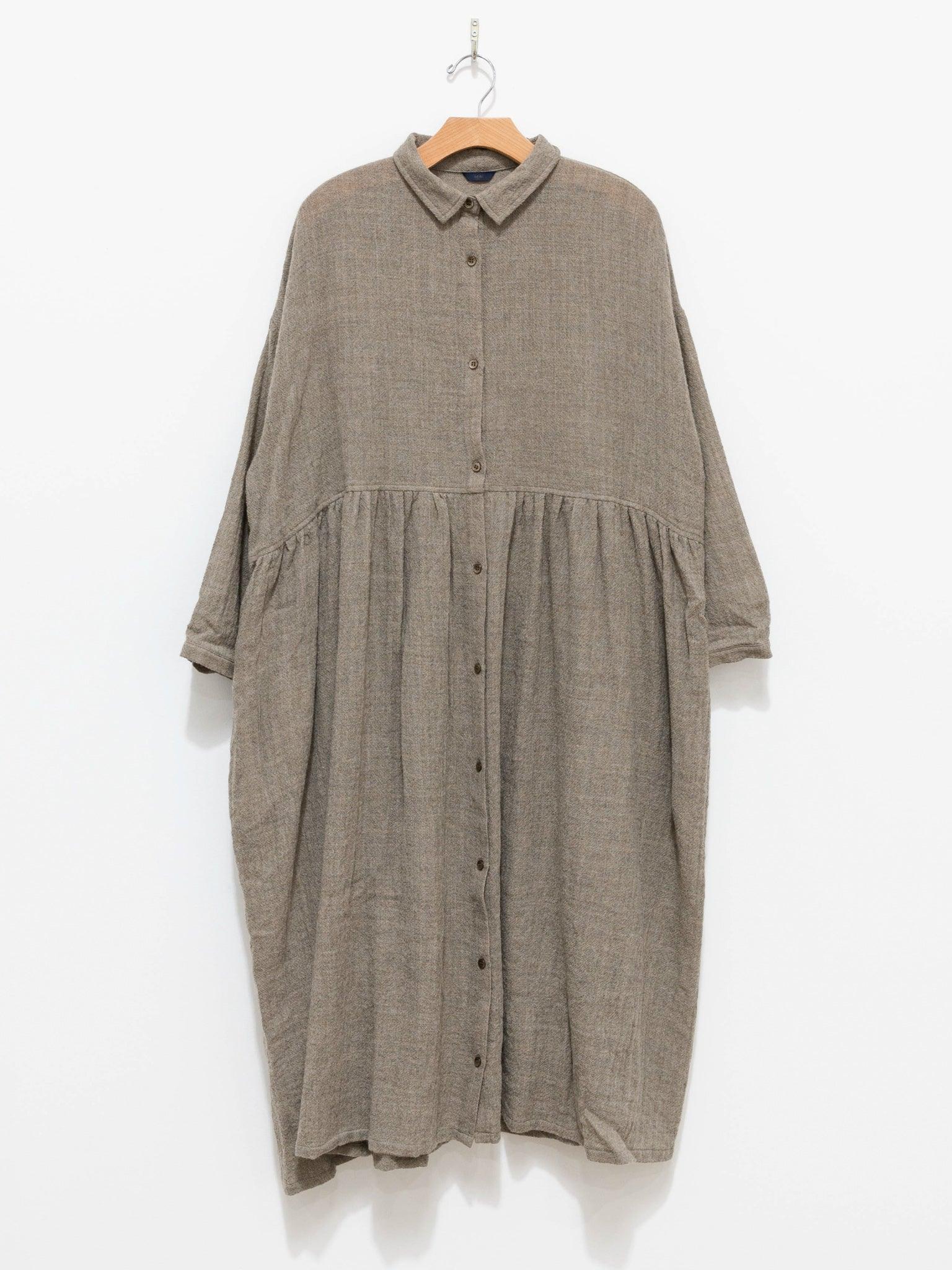 Namu Shop - Ichi Antiquites Wool Shirt Dress - Beige