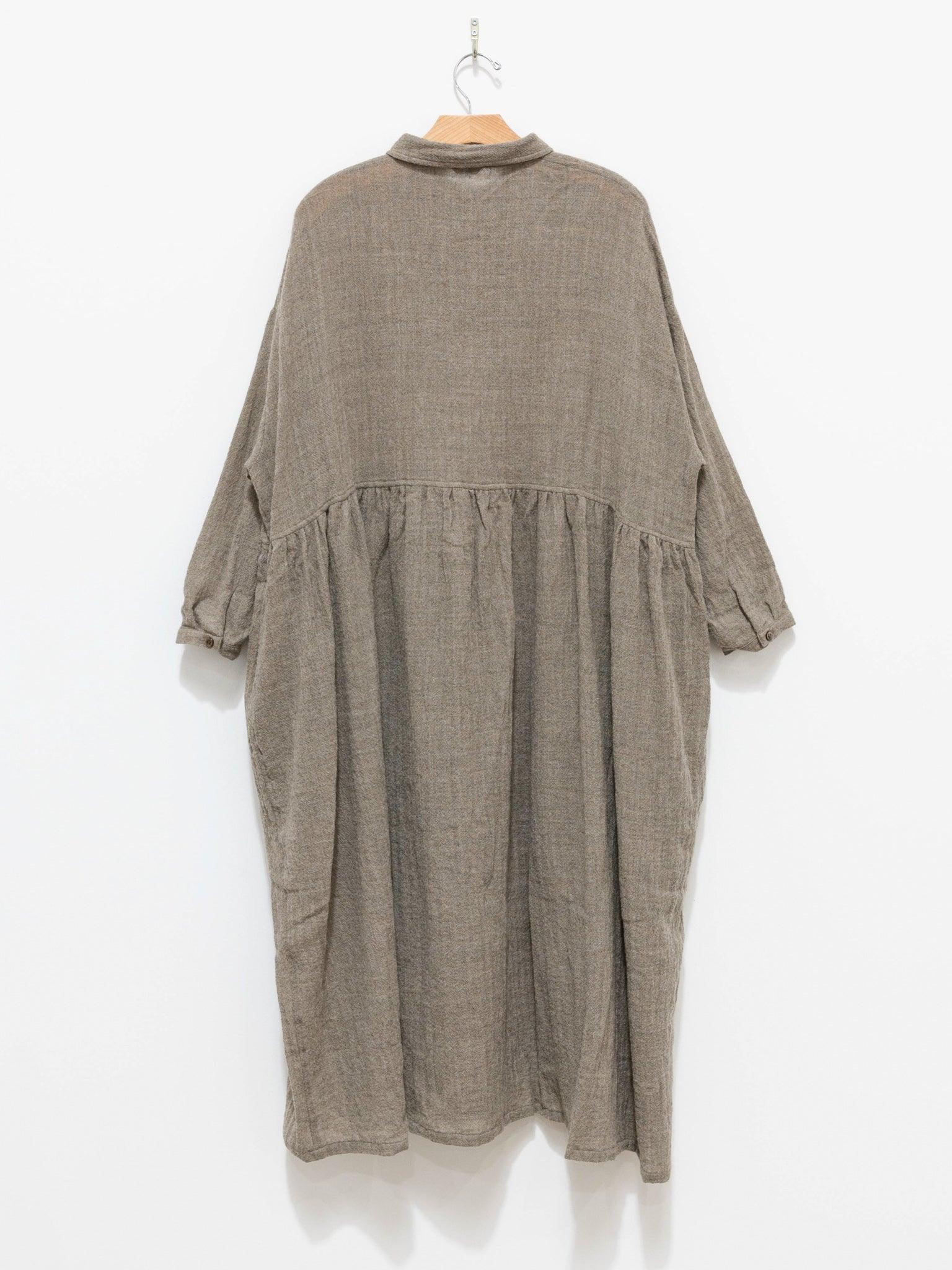 Namu Shop - Ichi Antiquites Wool Shirt Dress - Beige