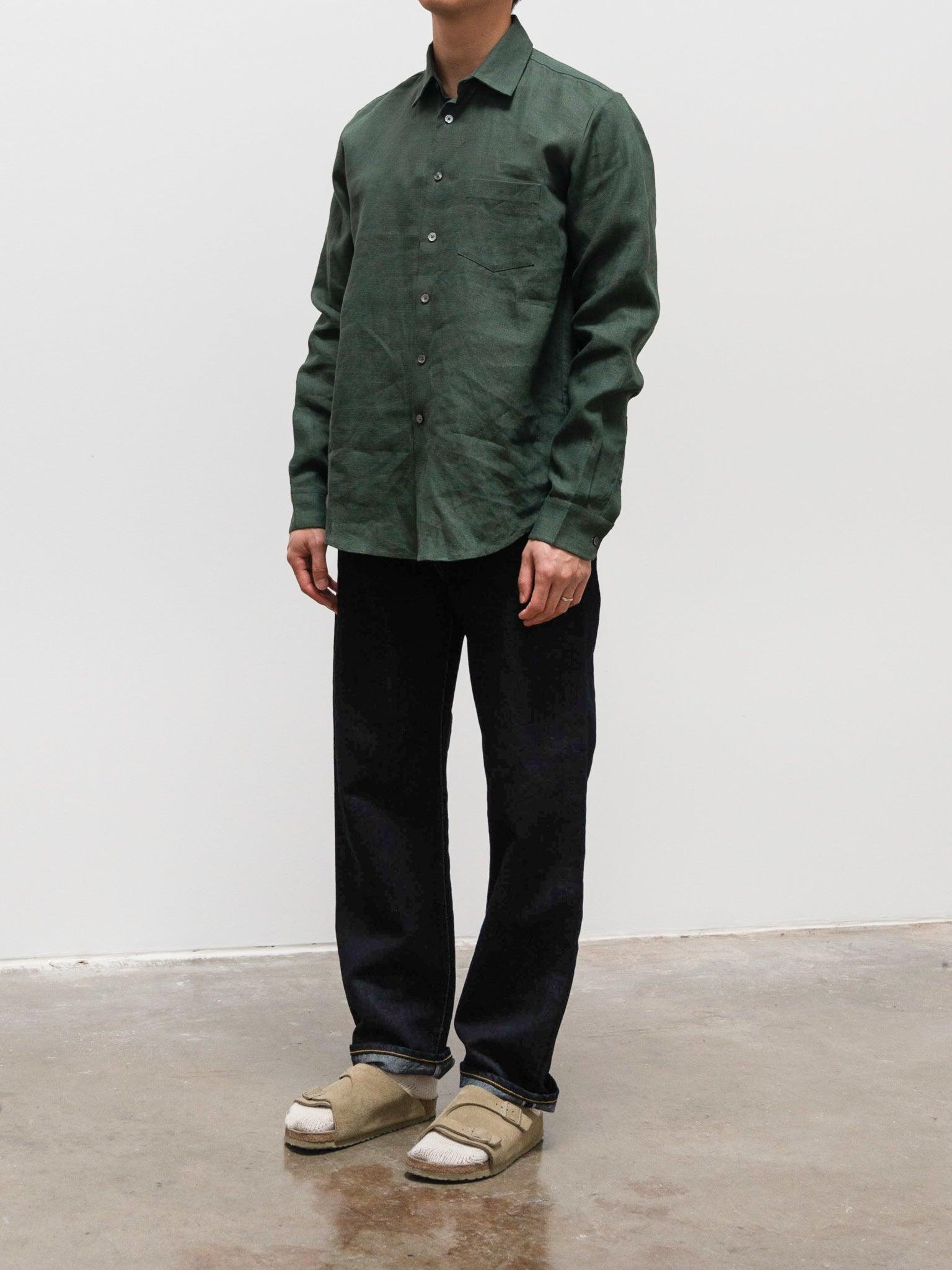 Namu Shop - Jan Machenhauer Chris Shirt - Forest Linen