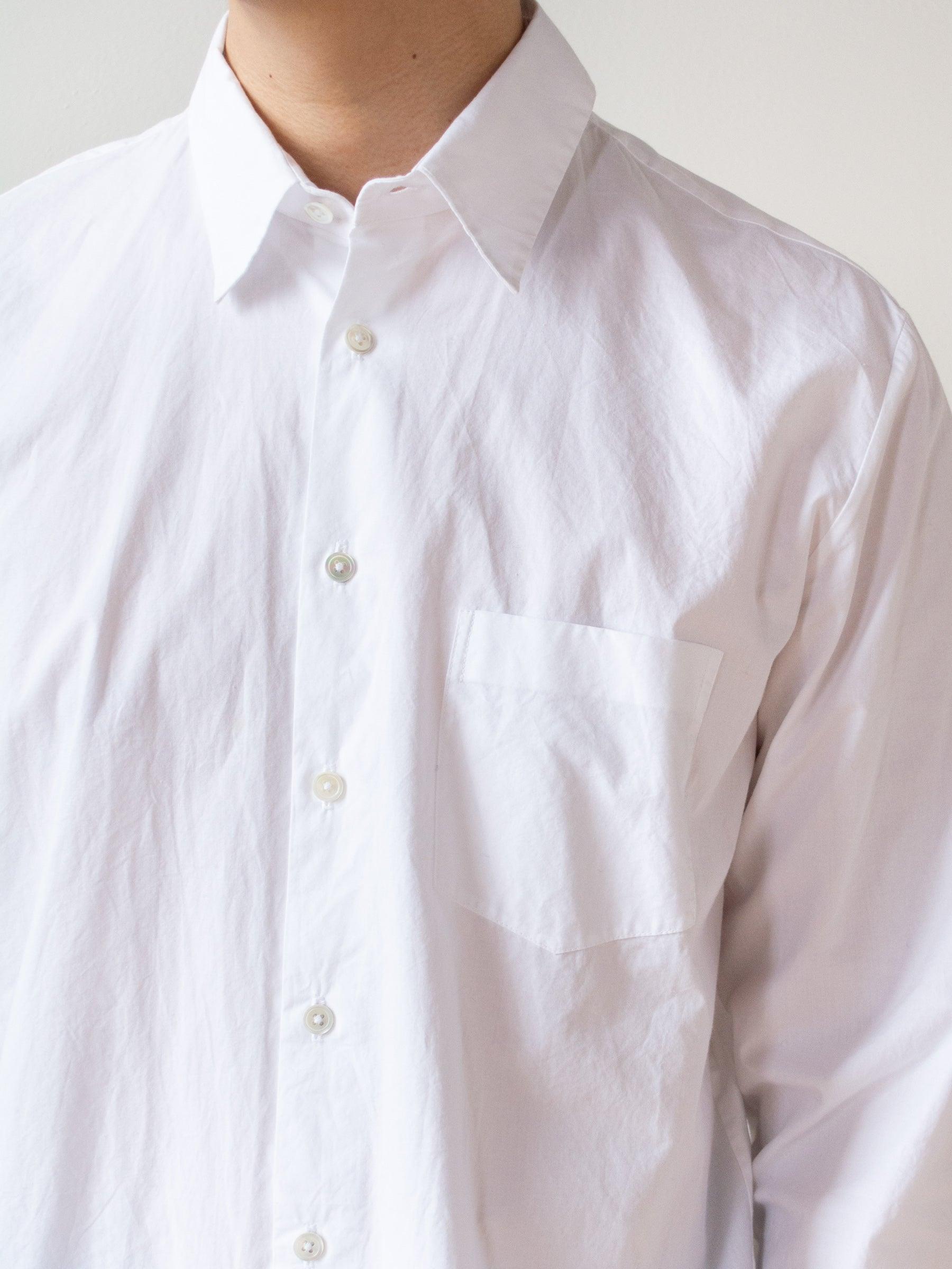 Namu Shop - Jan Machenhauer Chris Shirt - White Cotton Poplin
