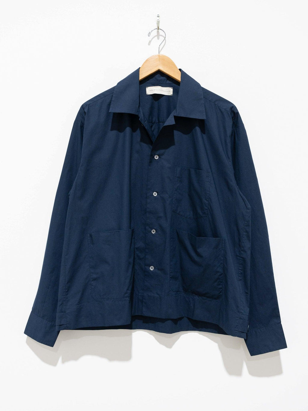 Namu Shop - Jan Machenhauer Frank Shirt - Indigo Cotton Poplin