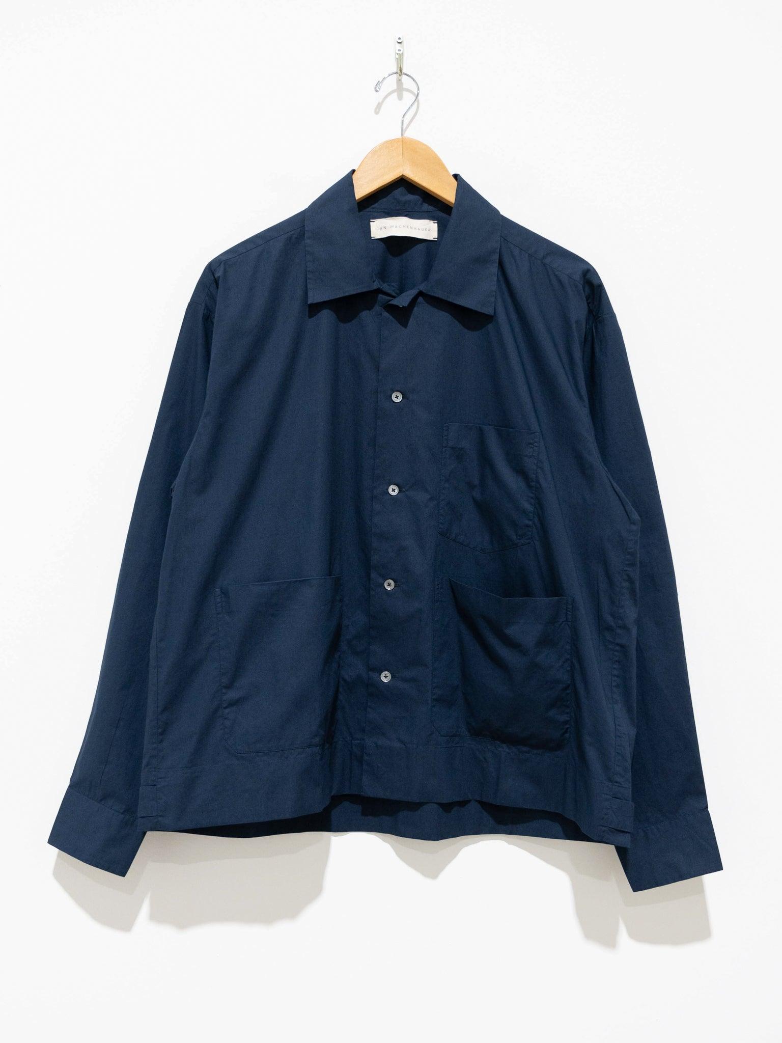 Namu Shop - Jan Machenhauer Frank Shirt - Indigo Cotton Poplin