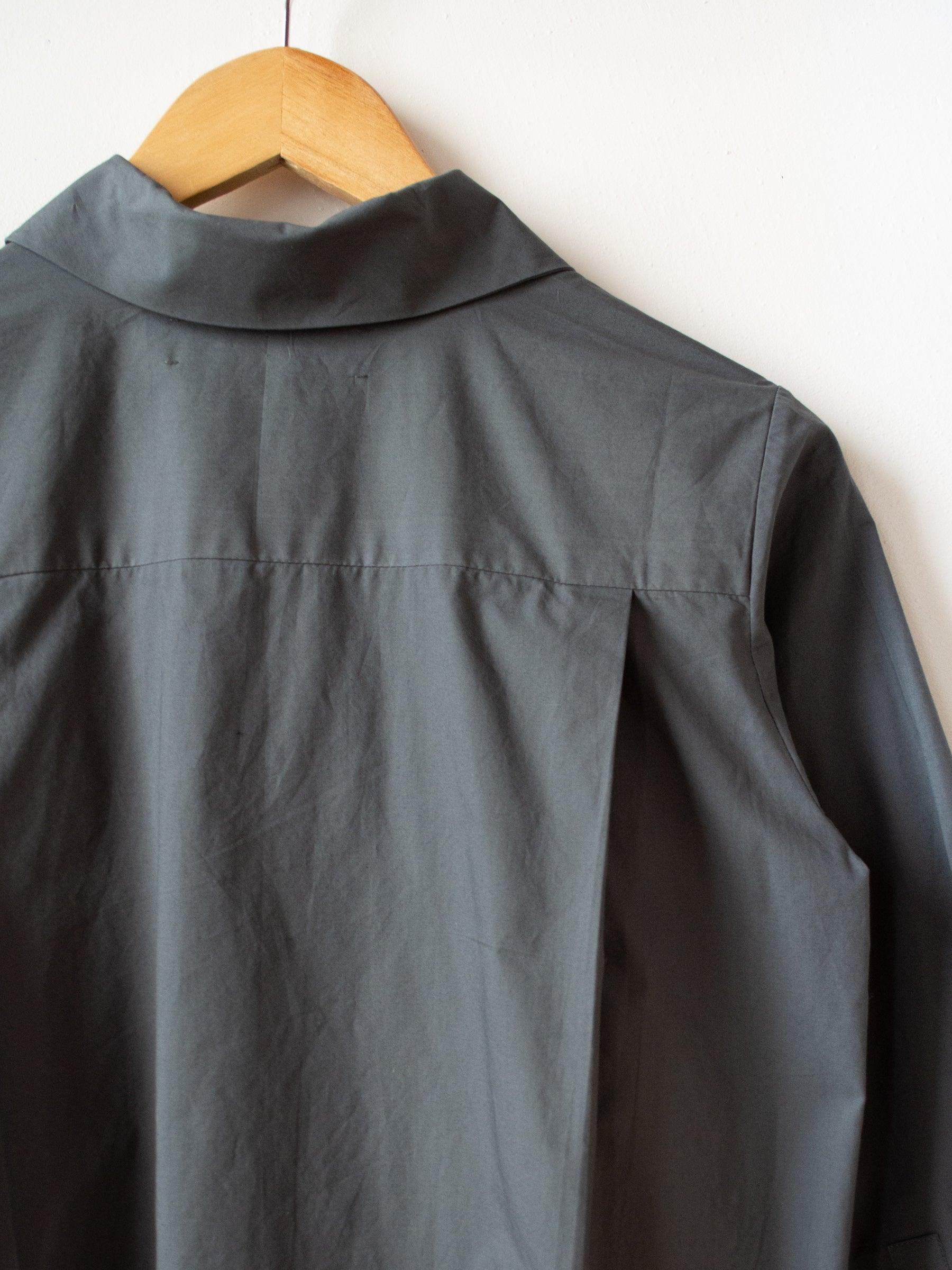 Namu Shop - Jan Machenhauer Kiki Shirt - Green Slate Cotton Poplin
