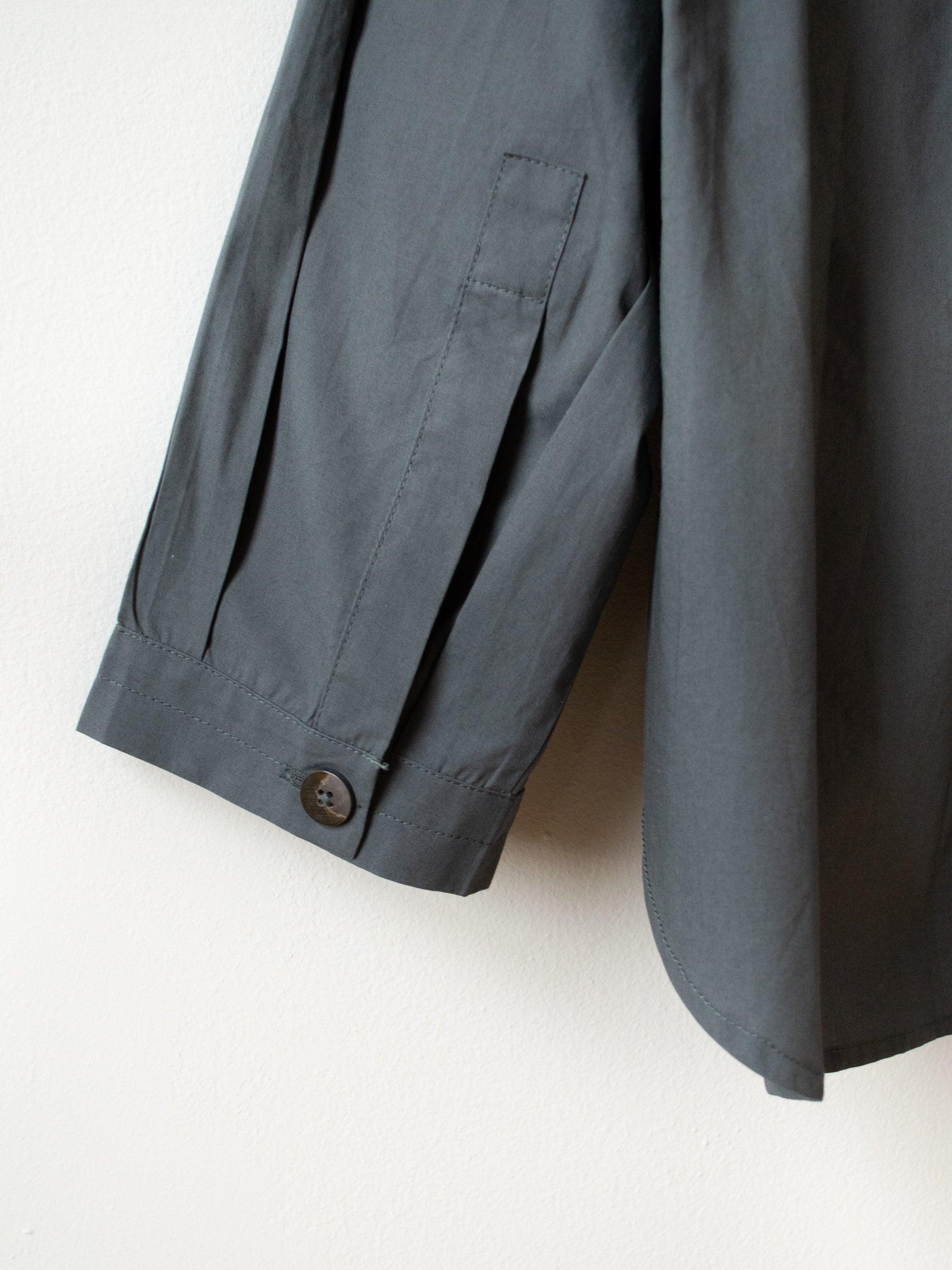 Namu Shop - Jan Machenhauer Kiki Shirt - Green Slate Cotton Poplin