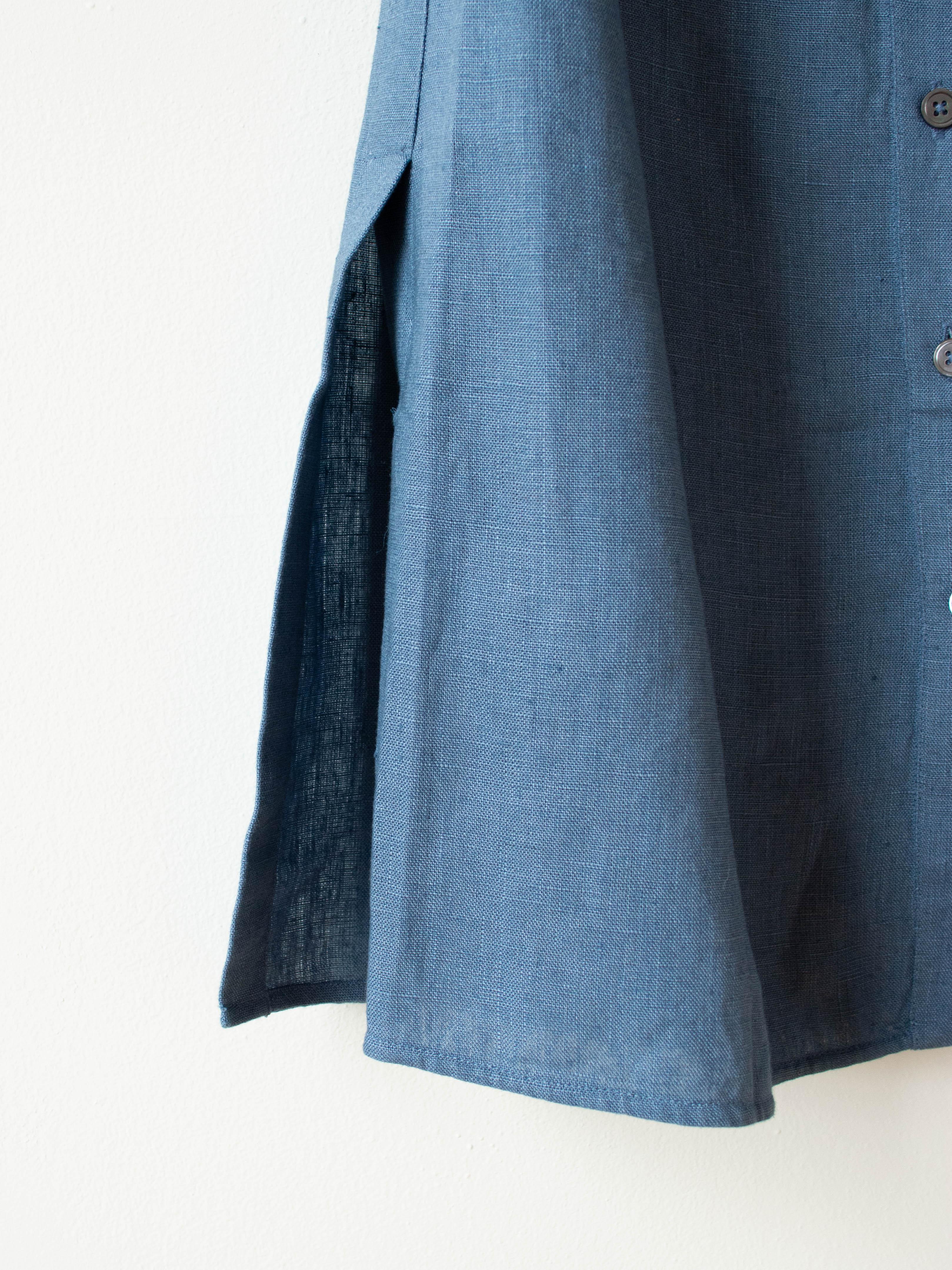 Namu Shop - Jan Machenhauer Louise Top - Horizon Blue Linen