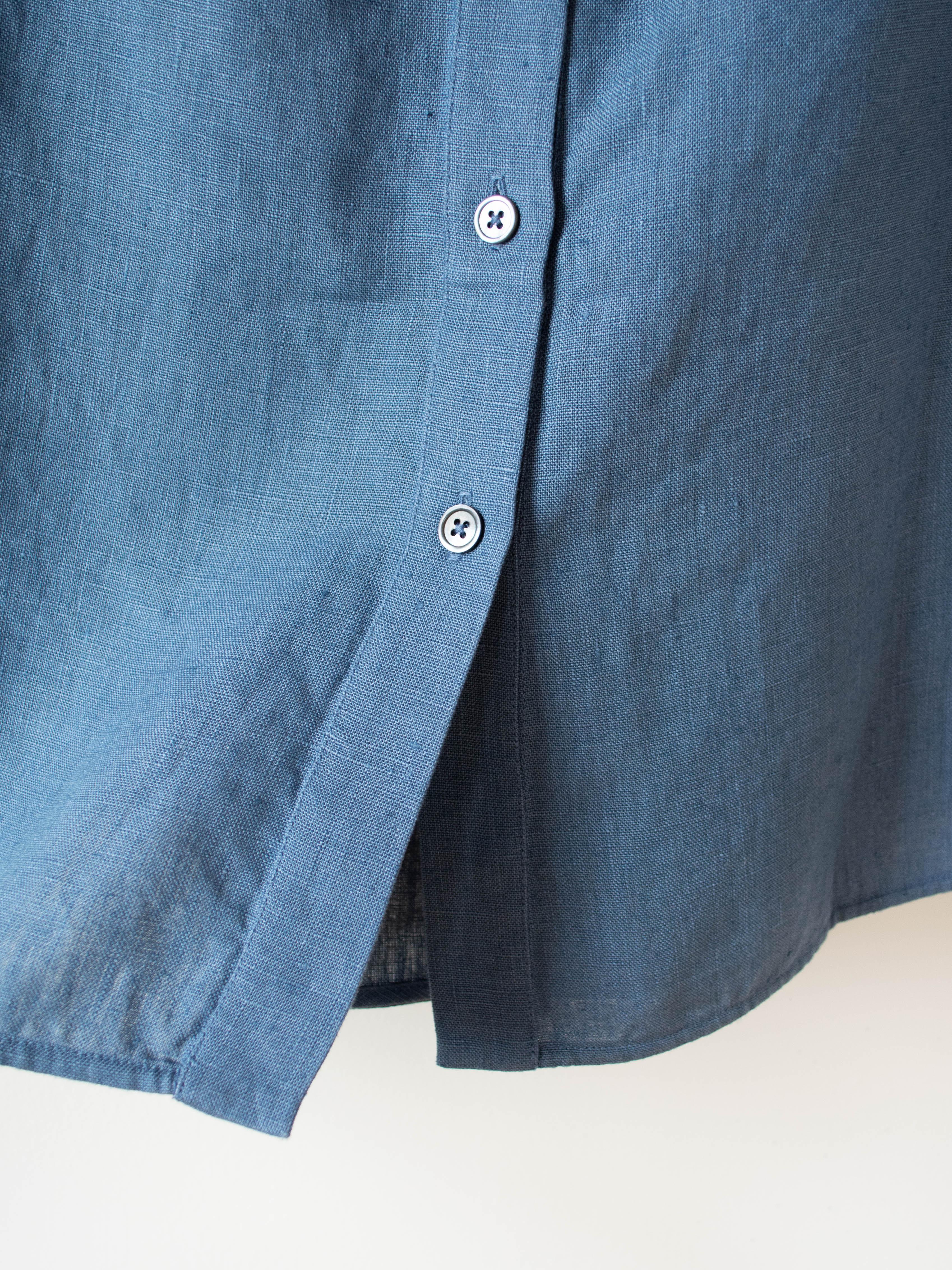 Namu Shop - Jan Machenhauer Louise Top - Horizon Blue Linen