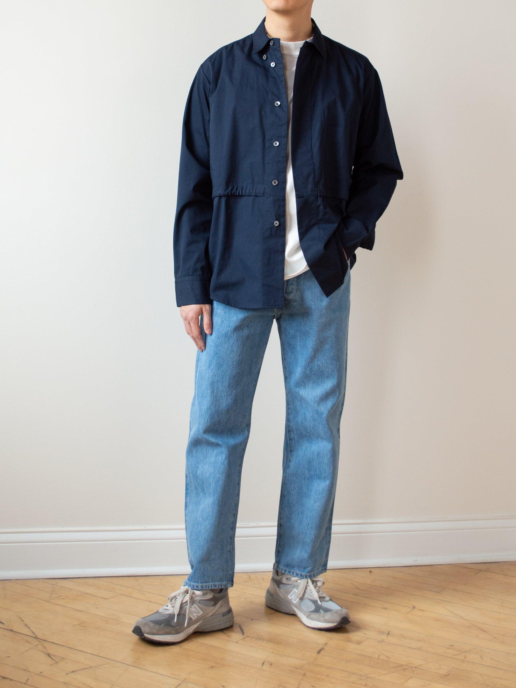 Namu Shop - Jan Machenhauer Paul Shirt - Indigo Cotton Twill