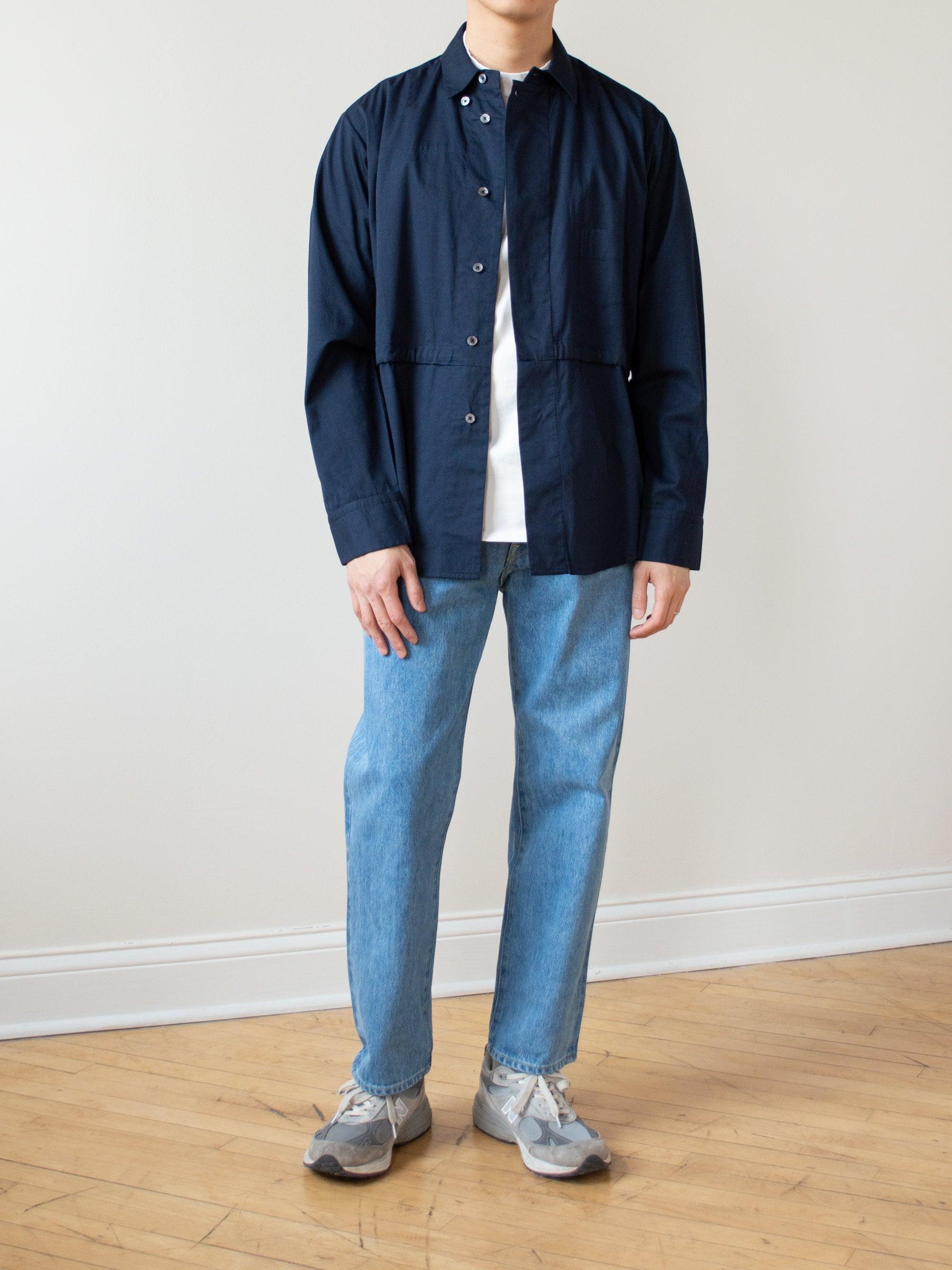 Namu Shop - Jan Machenhauer Paul Shirt - Indigo Cotton Twill