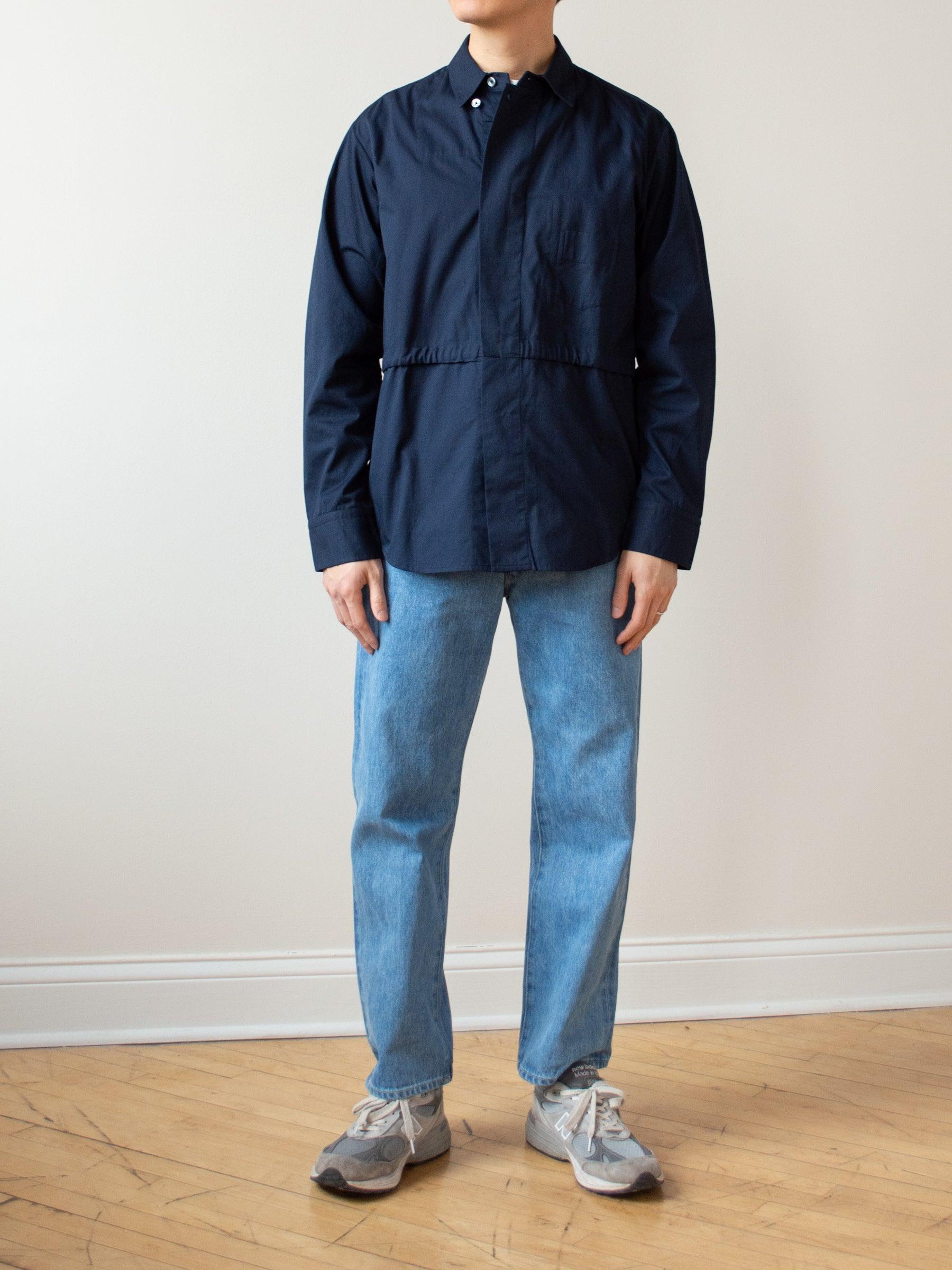 Namu Shop - Jan Machenhauer Paul Shirt - Indigo Cotton Twill