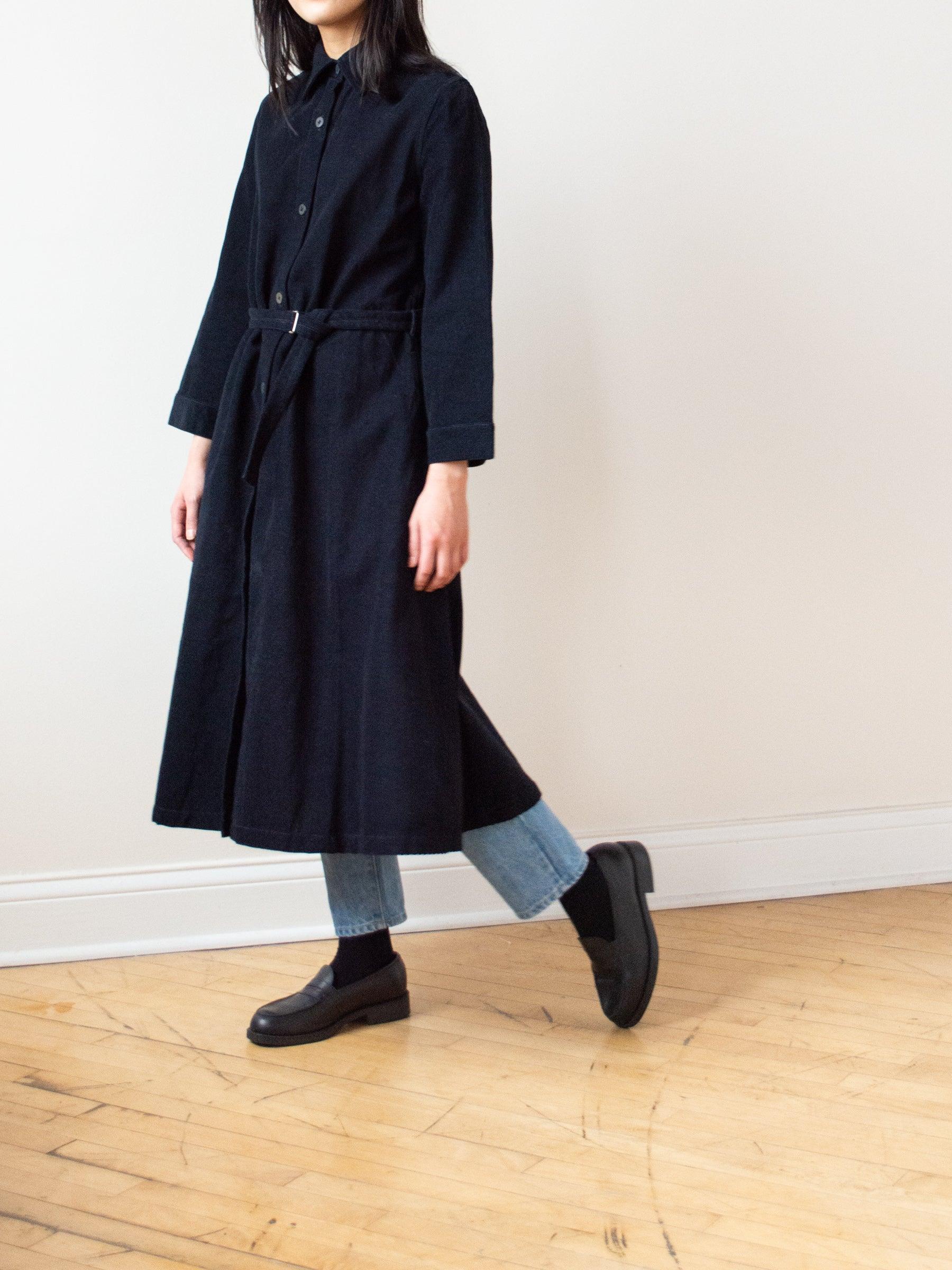 Namu Shop - Jan Machenhauer Tauri Dress - Midnight Blue Cotton Corduroy