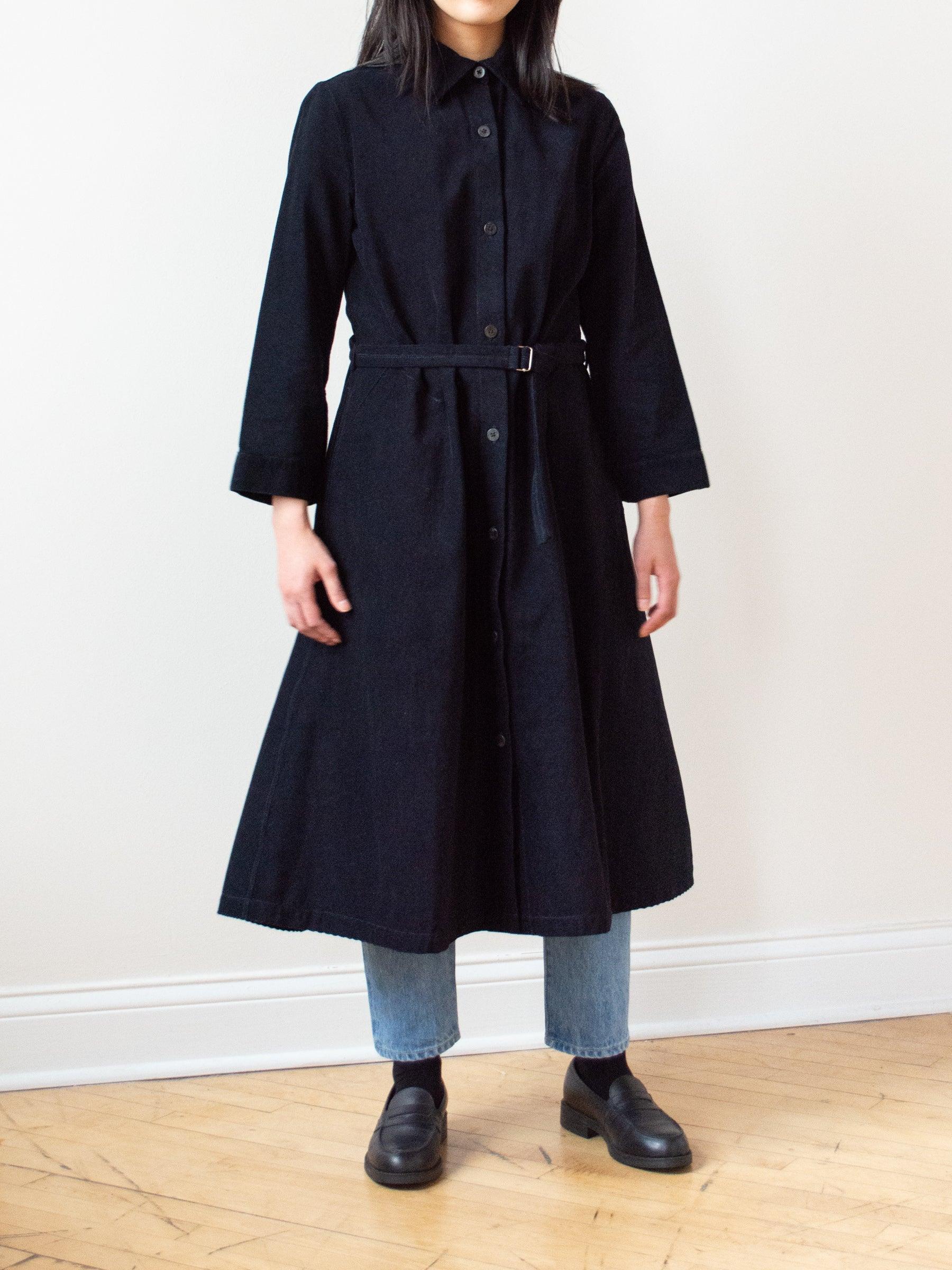 Namu Shop - Jan Machenhauer Tauri Dress - Midnight Blue Cotton Corduroy