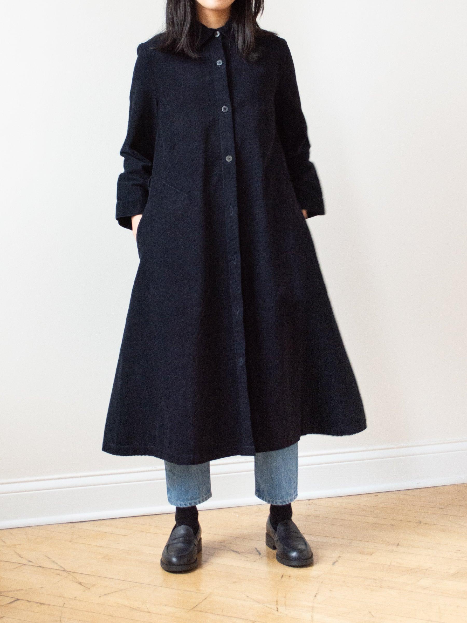 Namu Shop - Jan Machenhauer Tauri Dress - Midnight Blue Cotton Corduroy