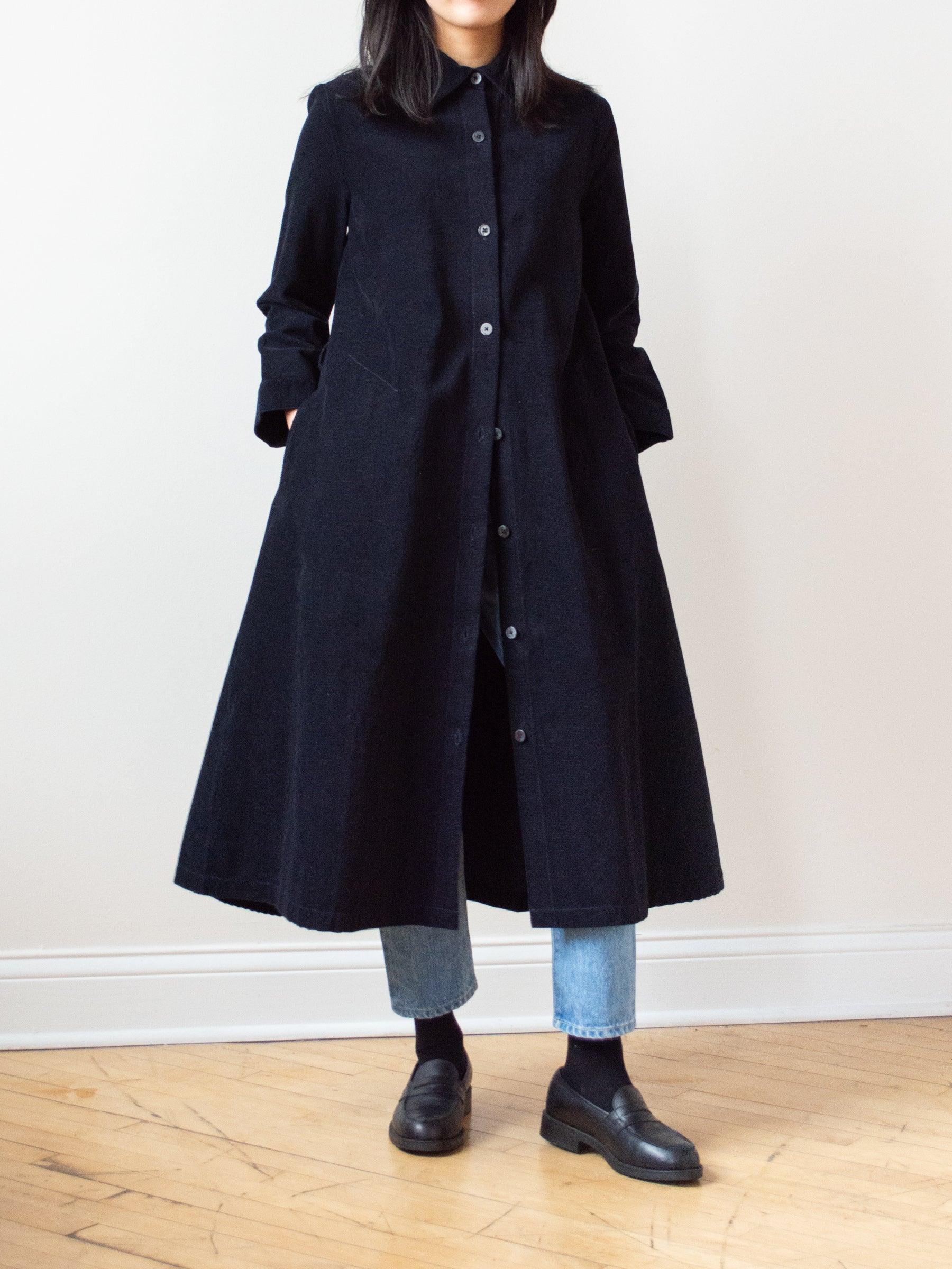 Namu Shop - Jan Machenhauer Tauri Dress - Midnight Blue Cotton Corduroy