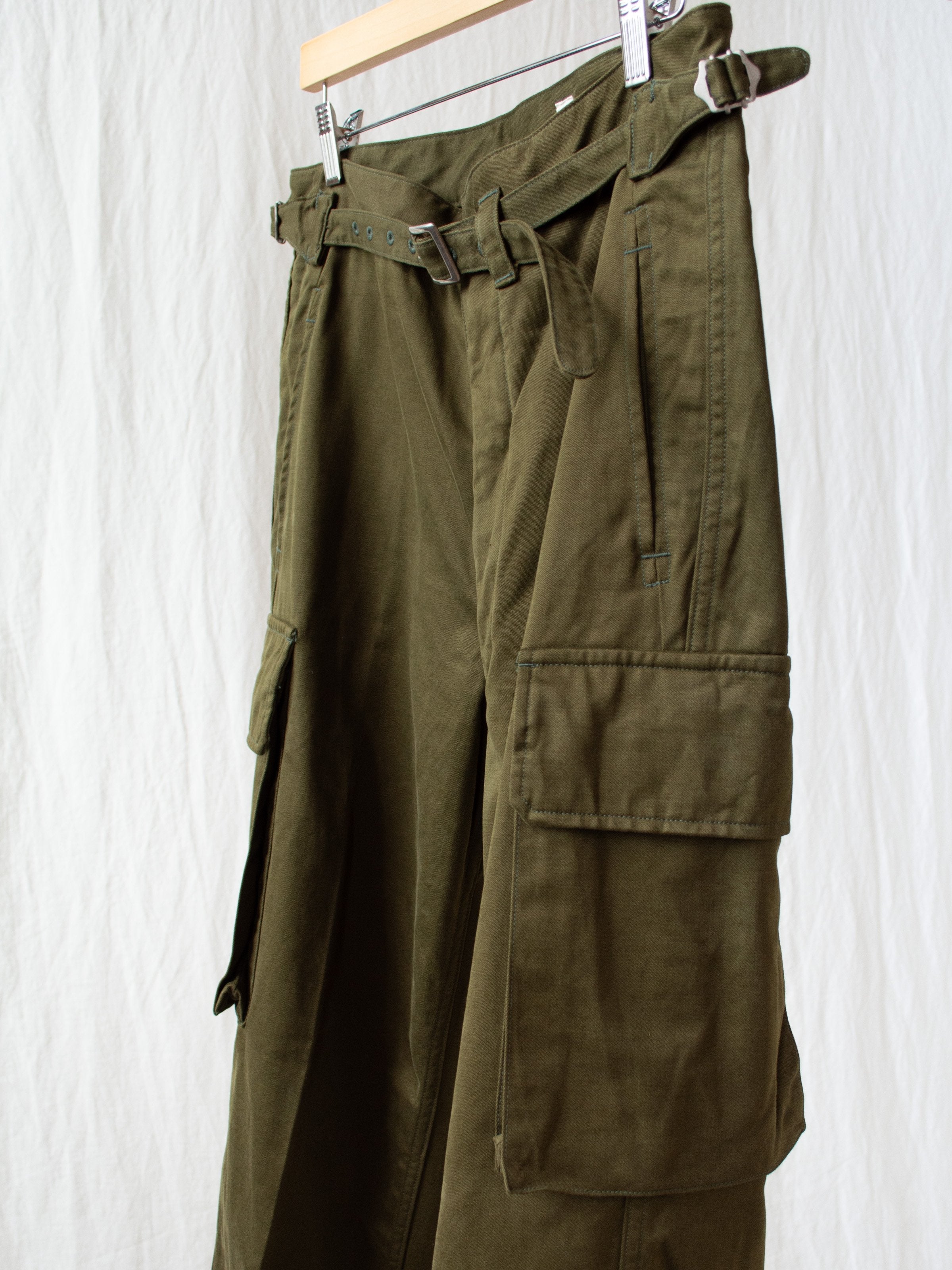 Namu Shop - Kaptain Sunshine Army Cargo Pants - Olive
