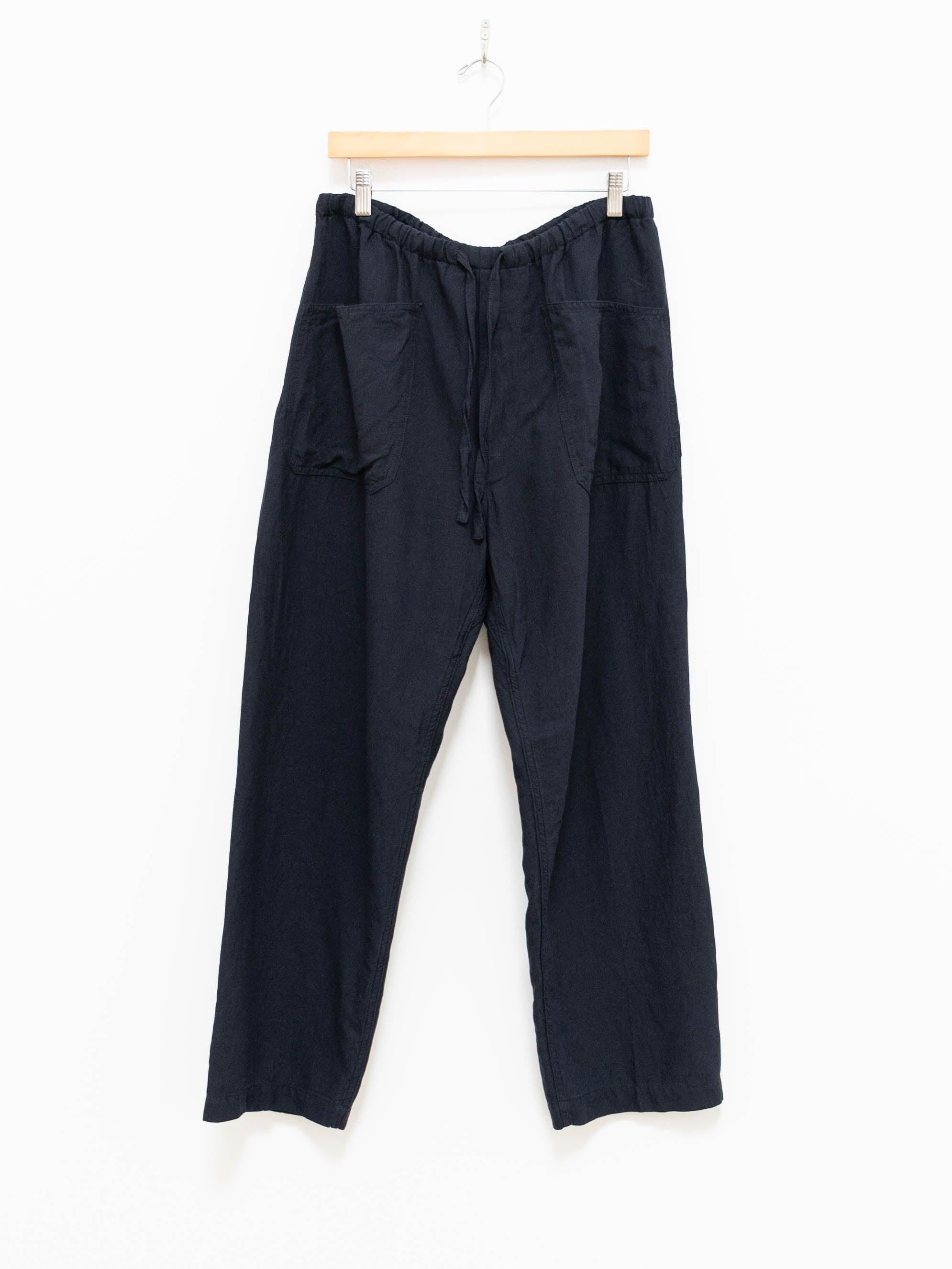 Namu Shop - Kaptain Sunshine Co/Li/Silk Safari Mesh Easy Pants - Navy