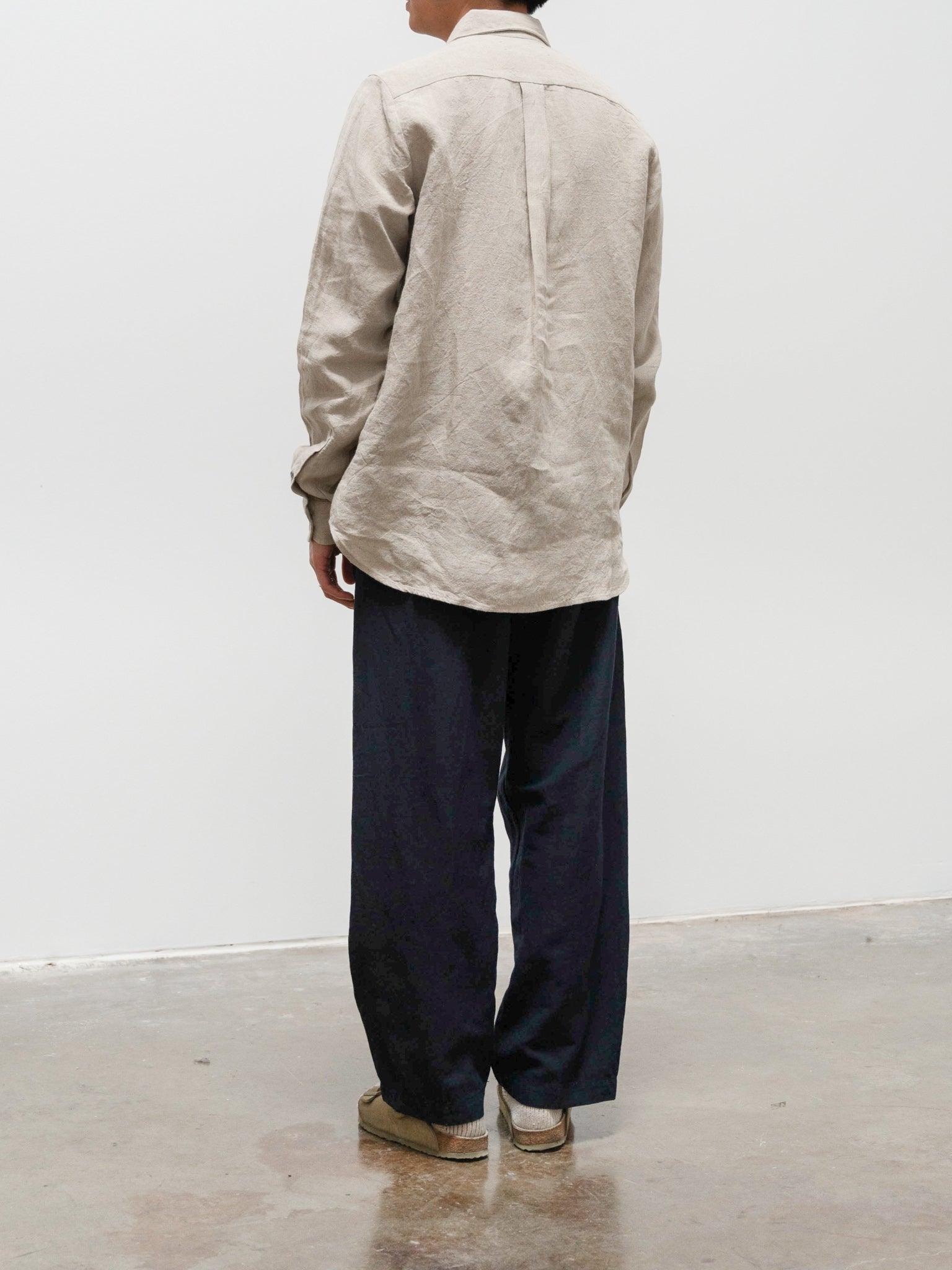 Namu Shop - Kaptain Sunshine Co/Li/Silk Safari Mesh Easy Pants - Navy