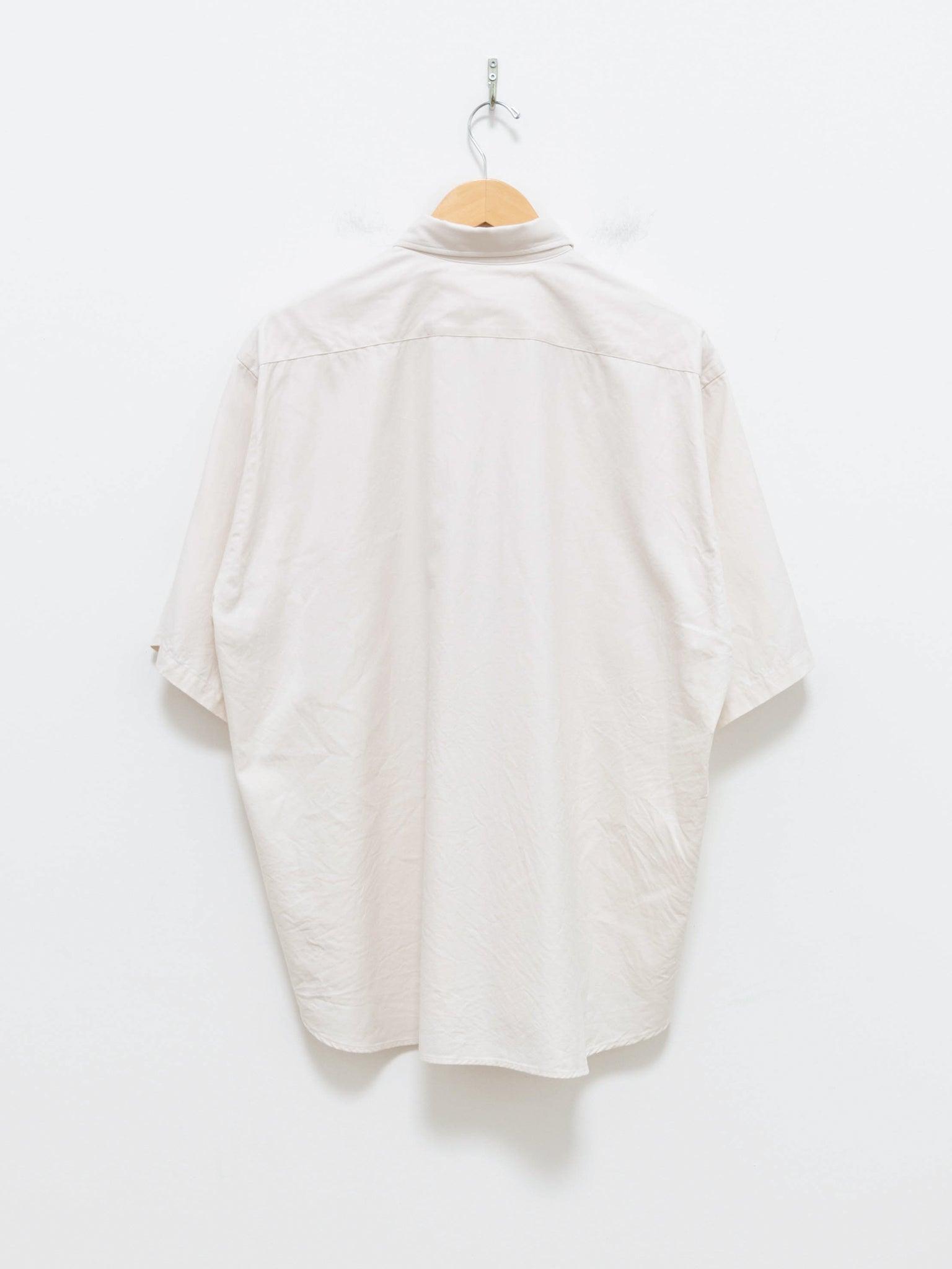 Namu Shop - Kaptain Sunshine Finx Cotton Oxford Chambray SS Work Shirt - Ivory
