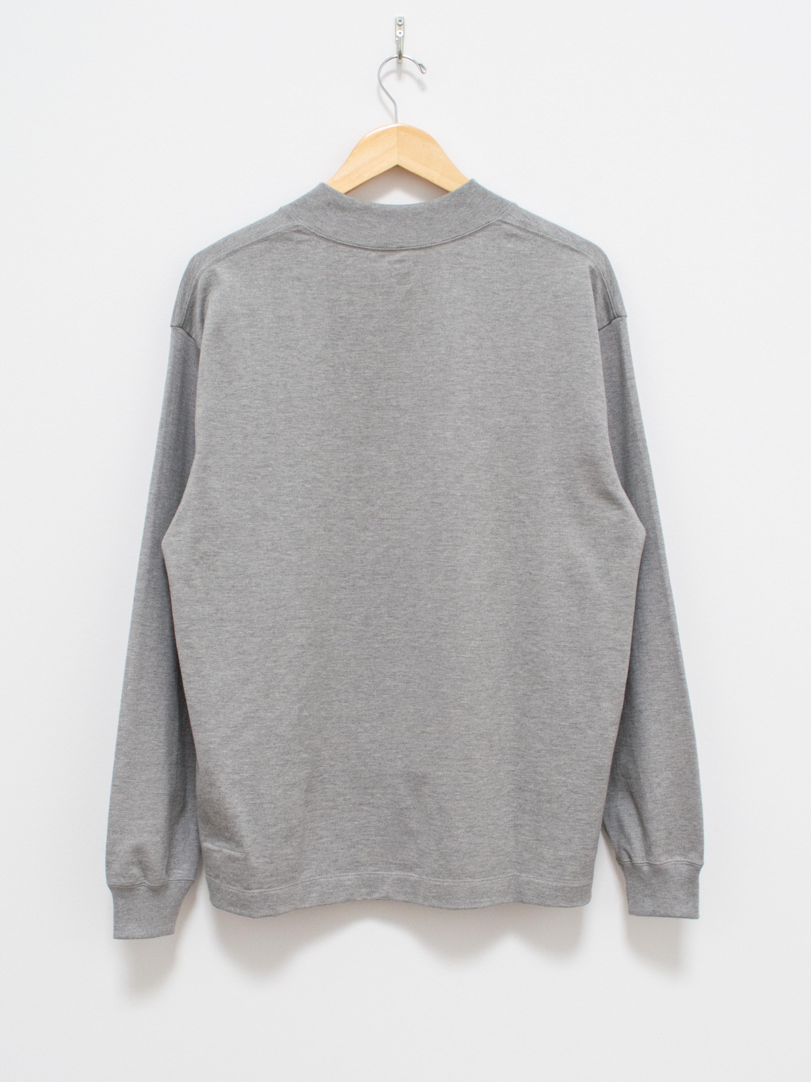 Namu Shop - Kaptain Sunshine Heavy Suvin Supima Mockneck Tee - Feather Gray
