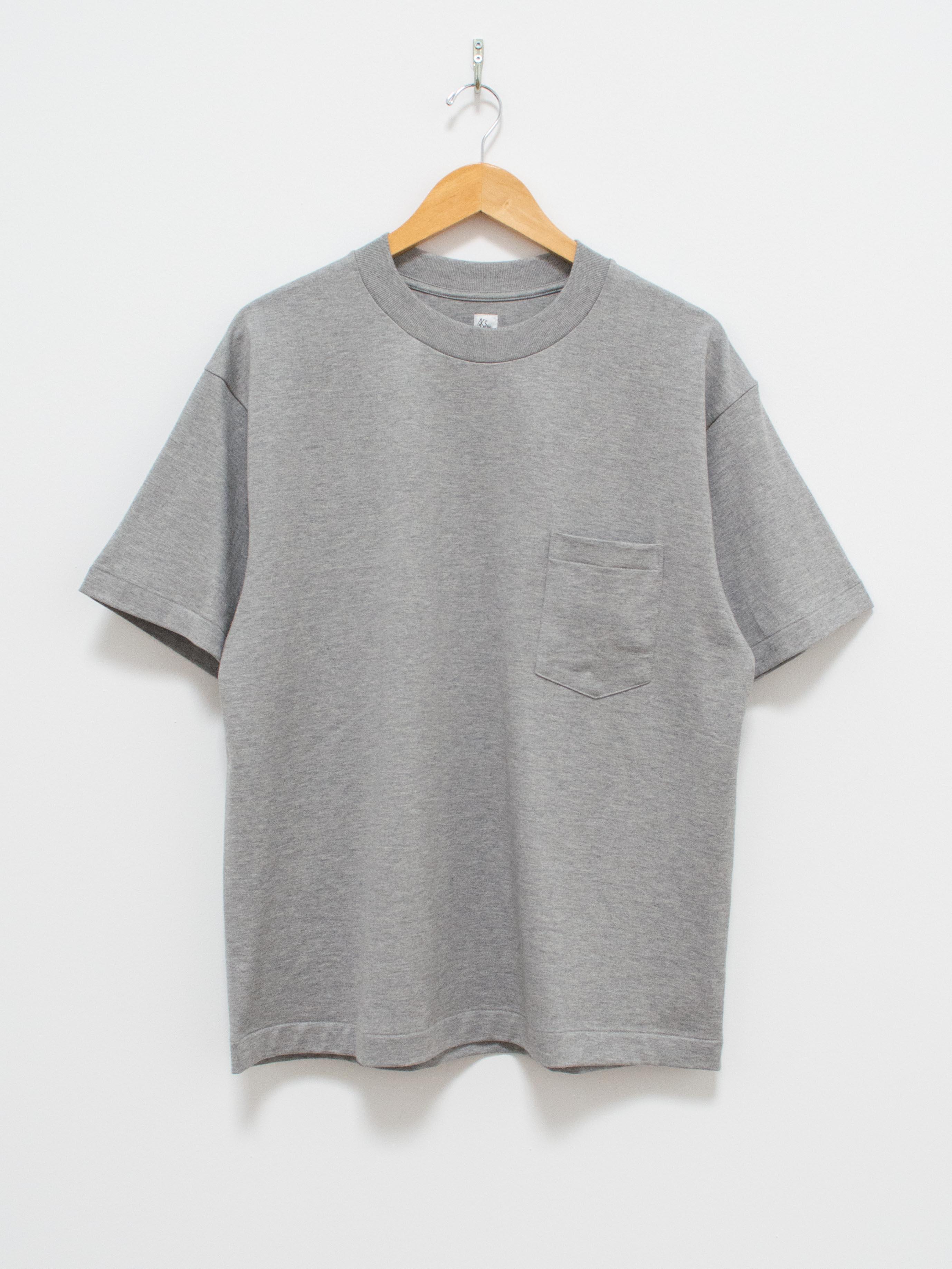 Namu Shop - Kaptain Sunshine Heavy Suvin Supima Tube Pocket Tee - Feather Gray