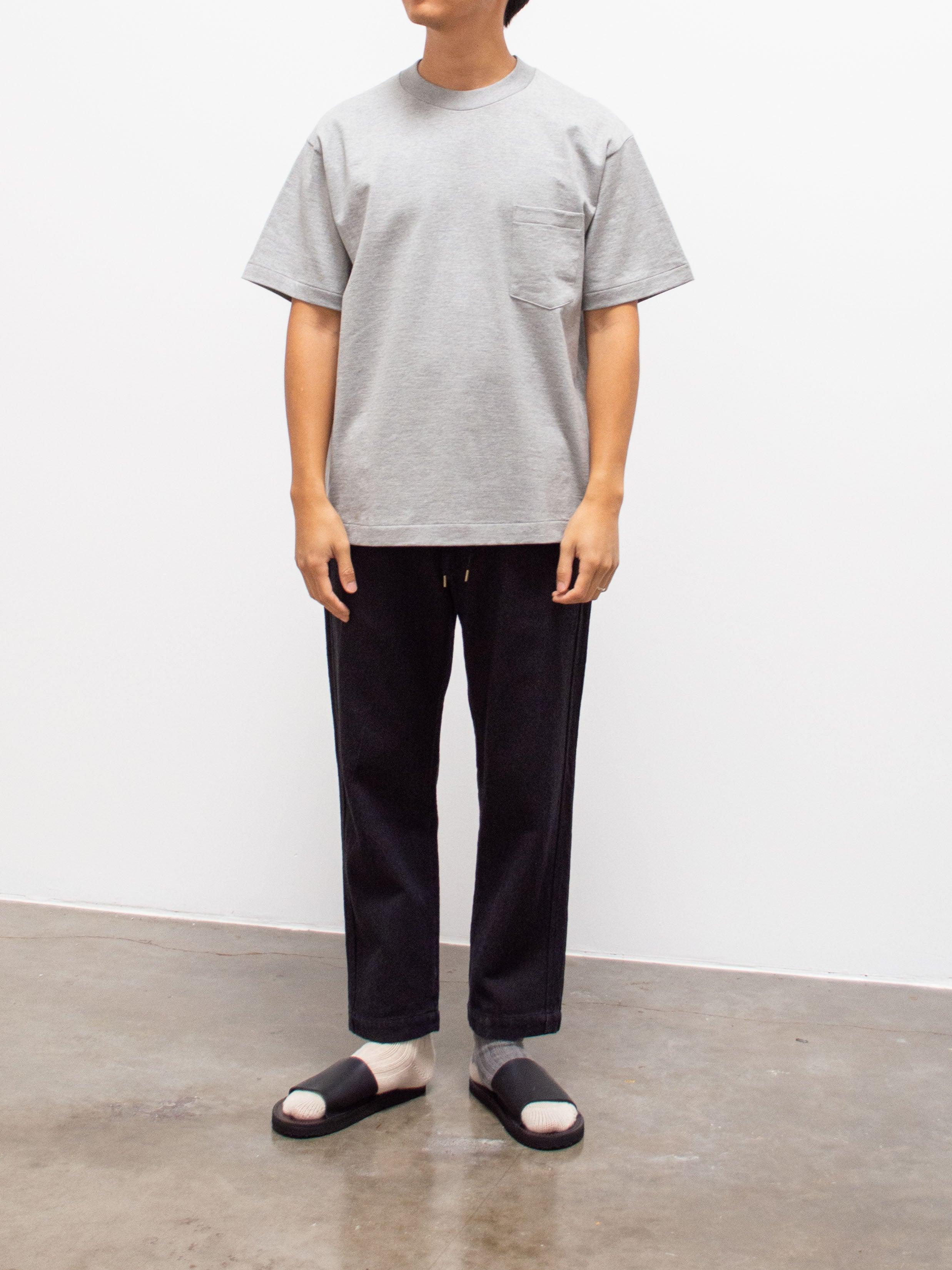Namu Shop - Kaptain Sunshine Heavy Suvin Supima Tube Pocket Tee - Feather Gray