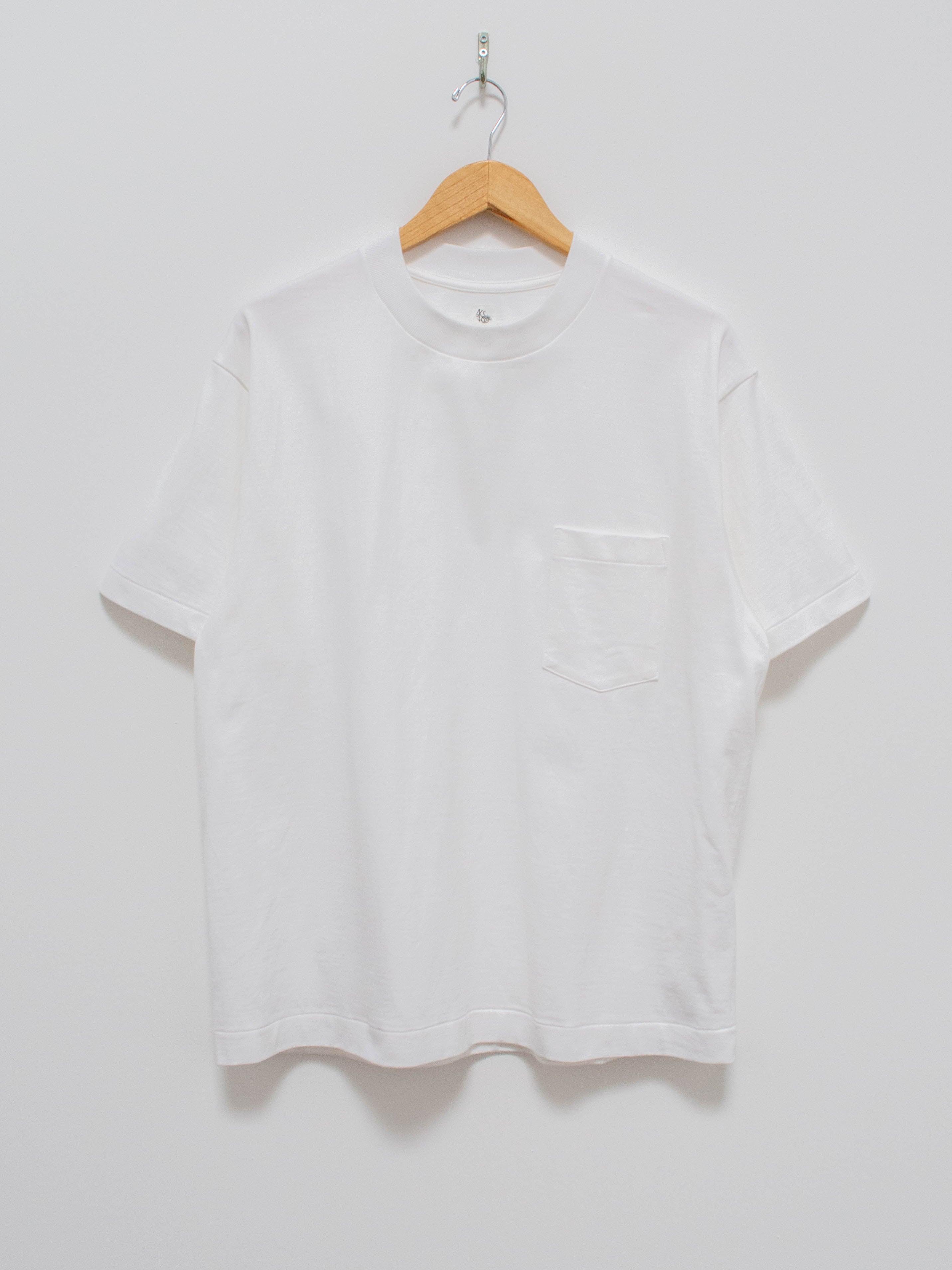 Namu Shop - Kaptain Sunshine Heavy Suvin Supima Tube Pocket Tee - White