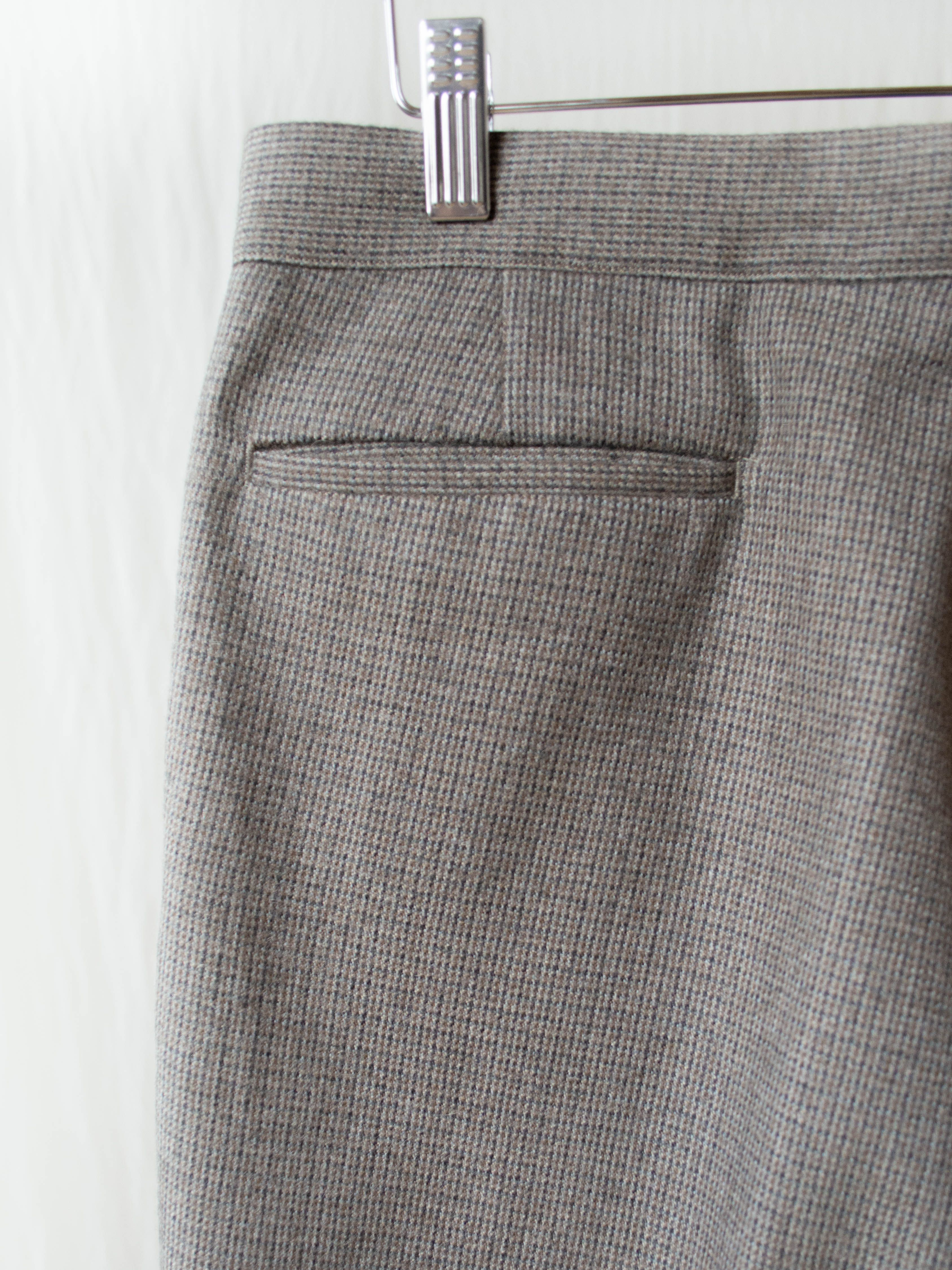 Namu Shop - Kaptain Sunshine High Waisted Easy Trousers - Pin Plaid