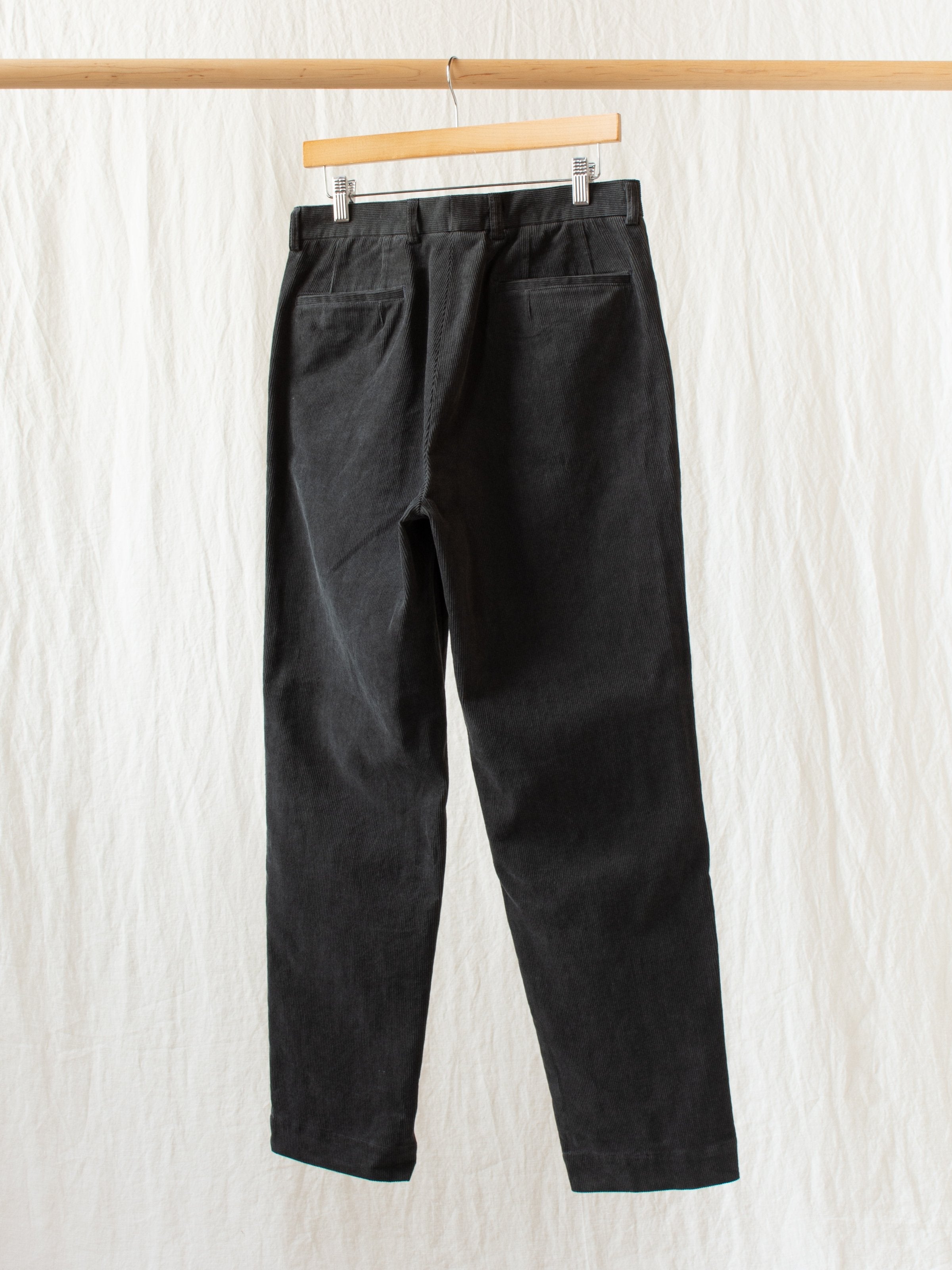 Namu Shop - Kaptain Sunshine L-Pocket Corduroy Trousers - Charcoal