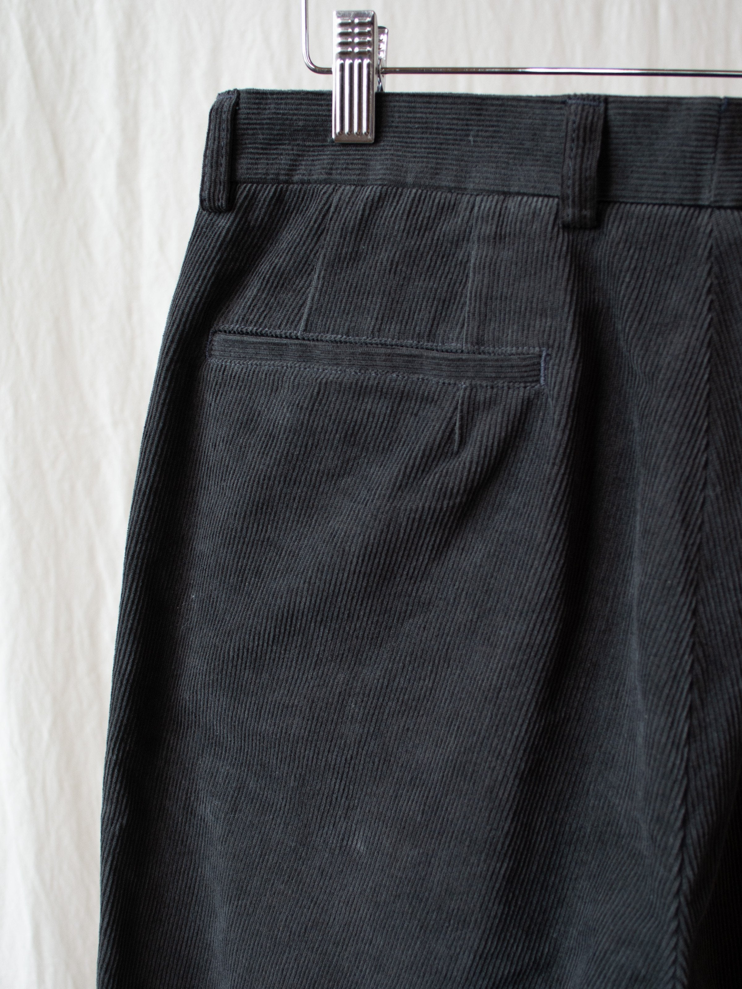 Namu Shop - Kaptain Sunshine L-Pocket Corduroy Trousers - Charcoal