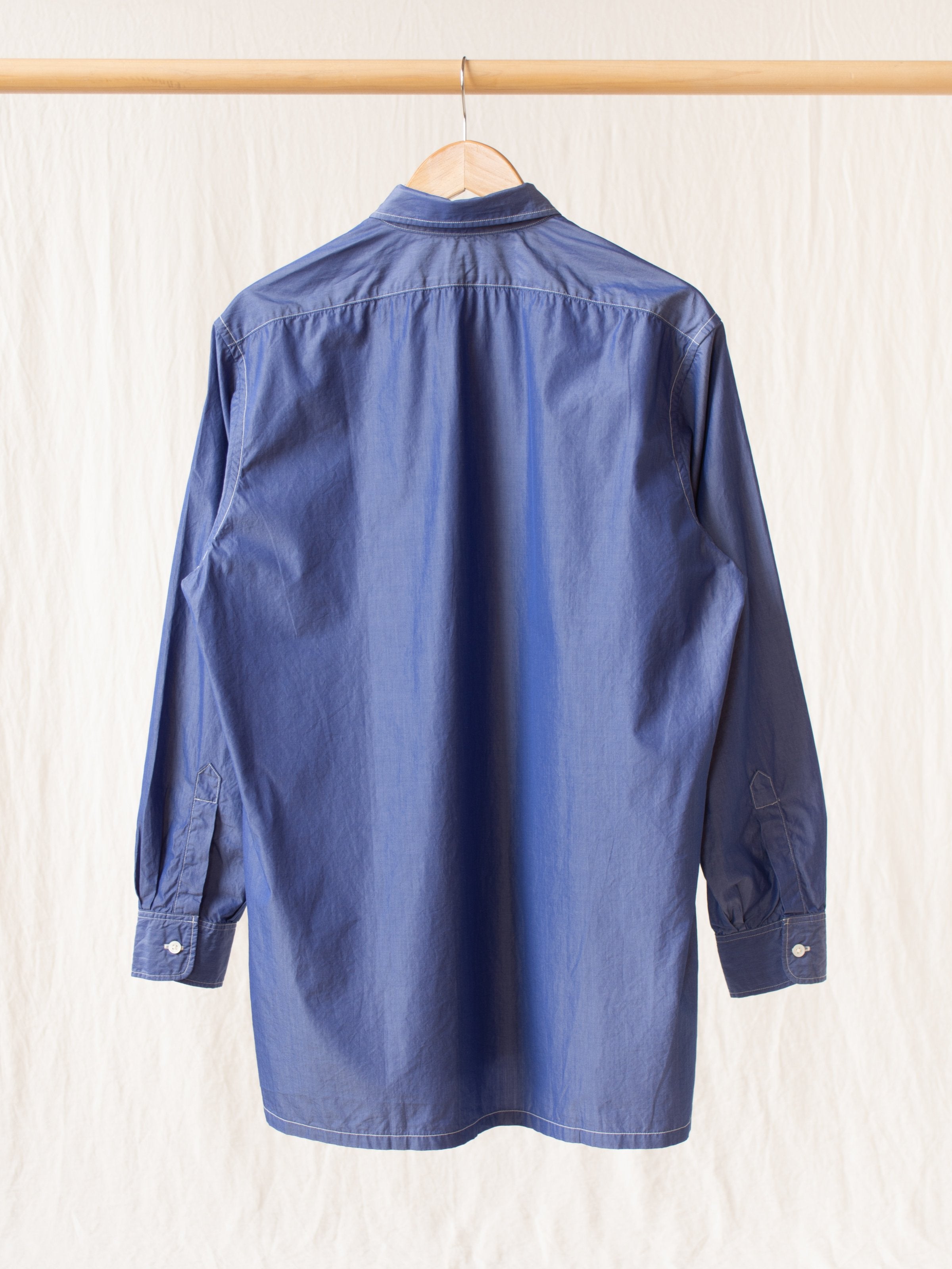 Namu Shop - Kaptain Sunshine Regular Collar Shirt - Blue Chambray