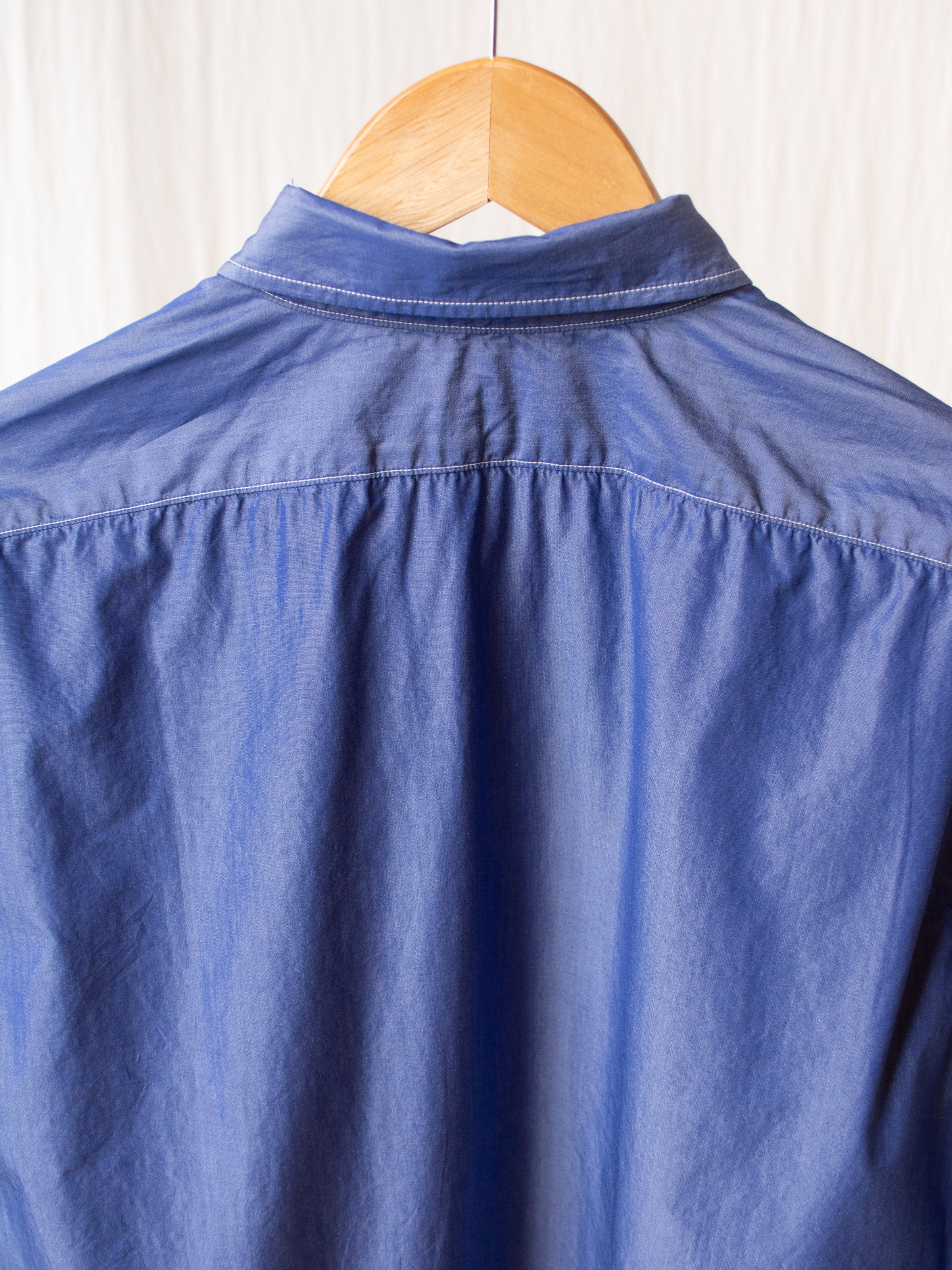 Namu Shop - Kaptain Sunshine Regular Collar Shirt - Blue Chambray