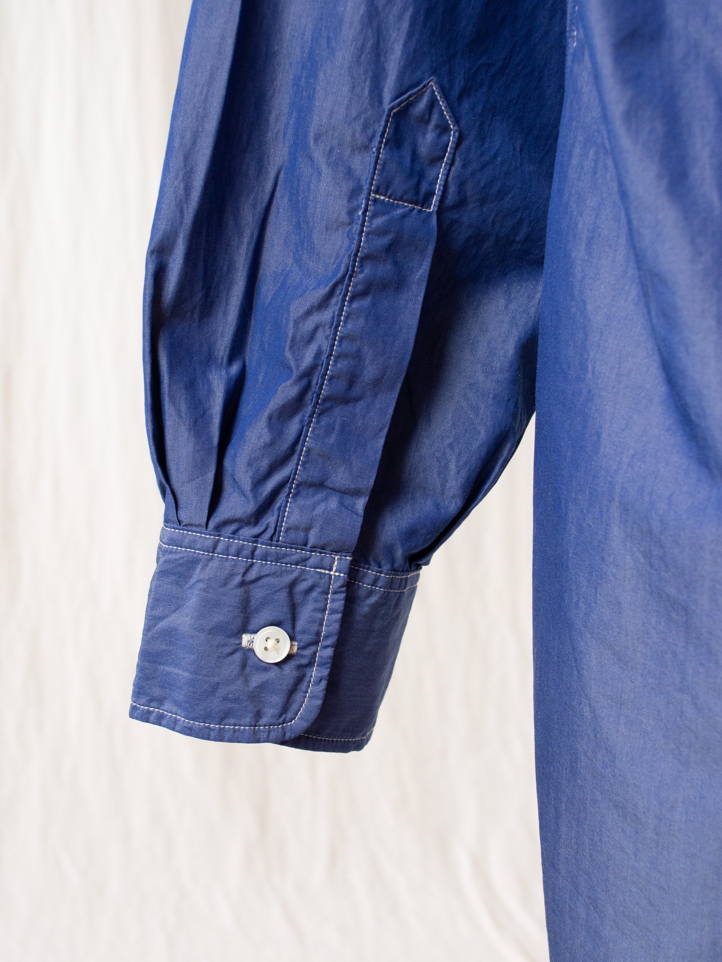 Namu Shop - Kaptain Sunshine Regular Collar Shirt - Blue Chambray